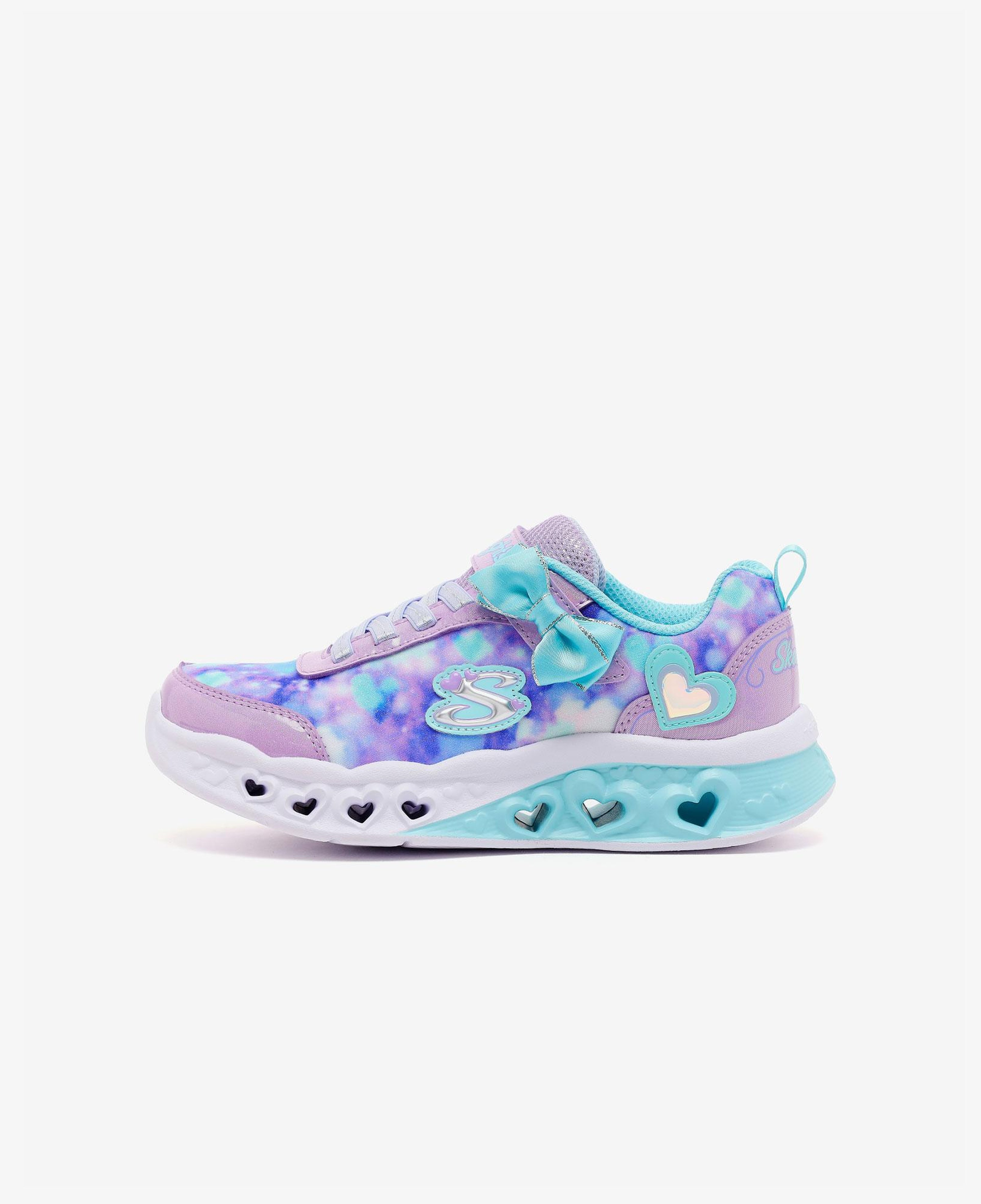 Skechers Flutter Heart Lights - Blurred Love Çocuk Mor Spor Ayakkabı