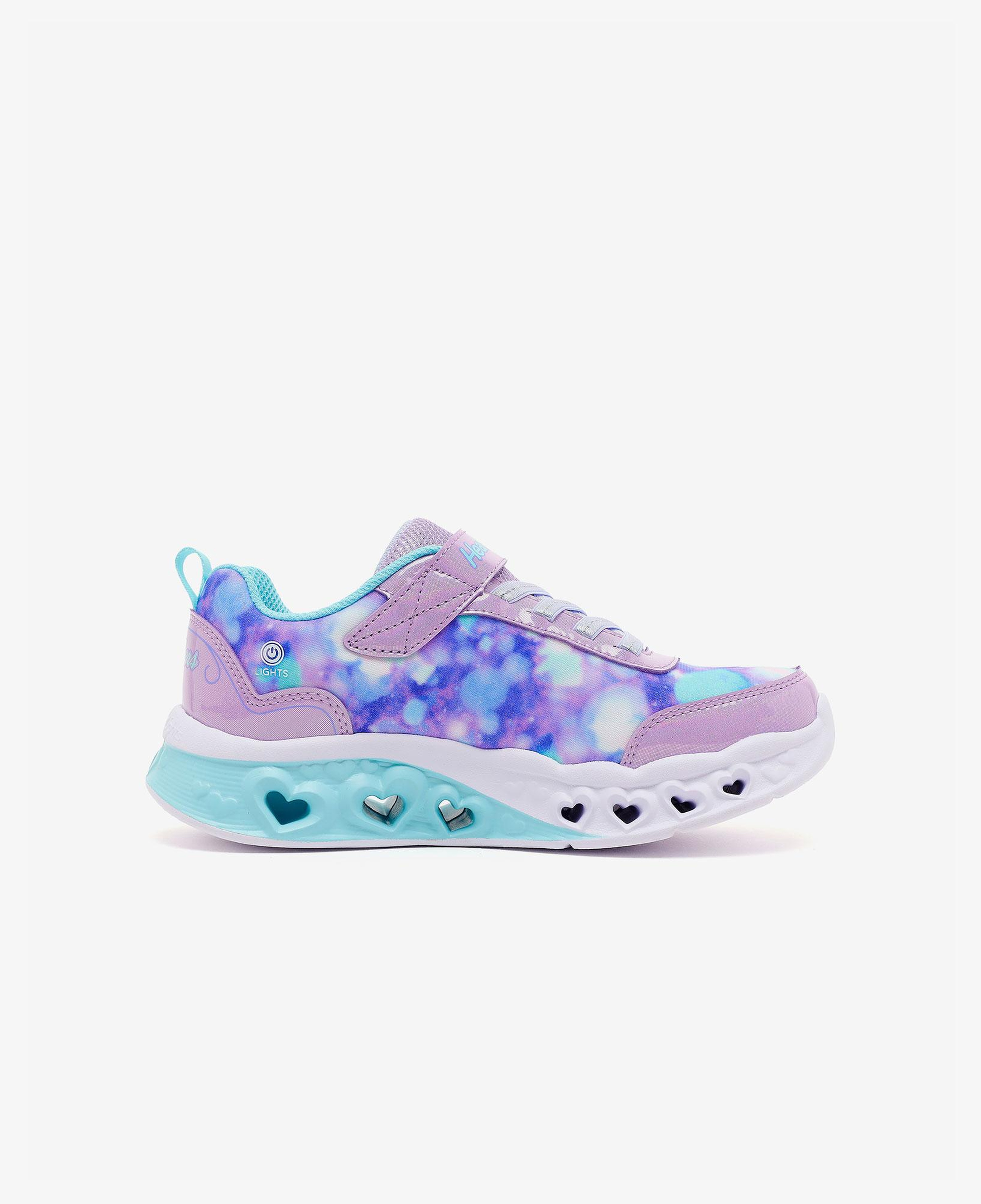 Skechers Flutter Heart Lights - Blurred Love Çocuk Mor Spor Ayakkabı