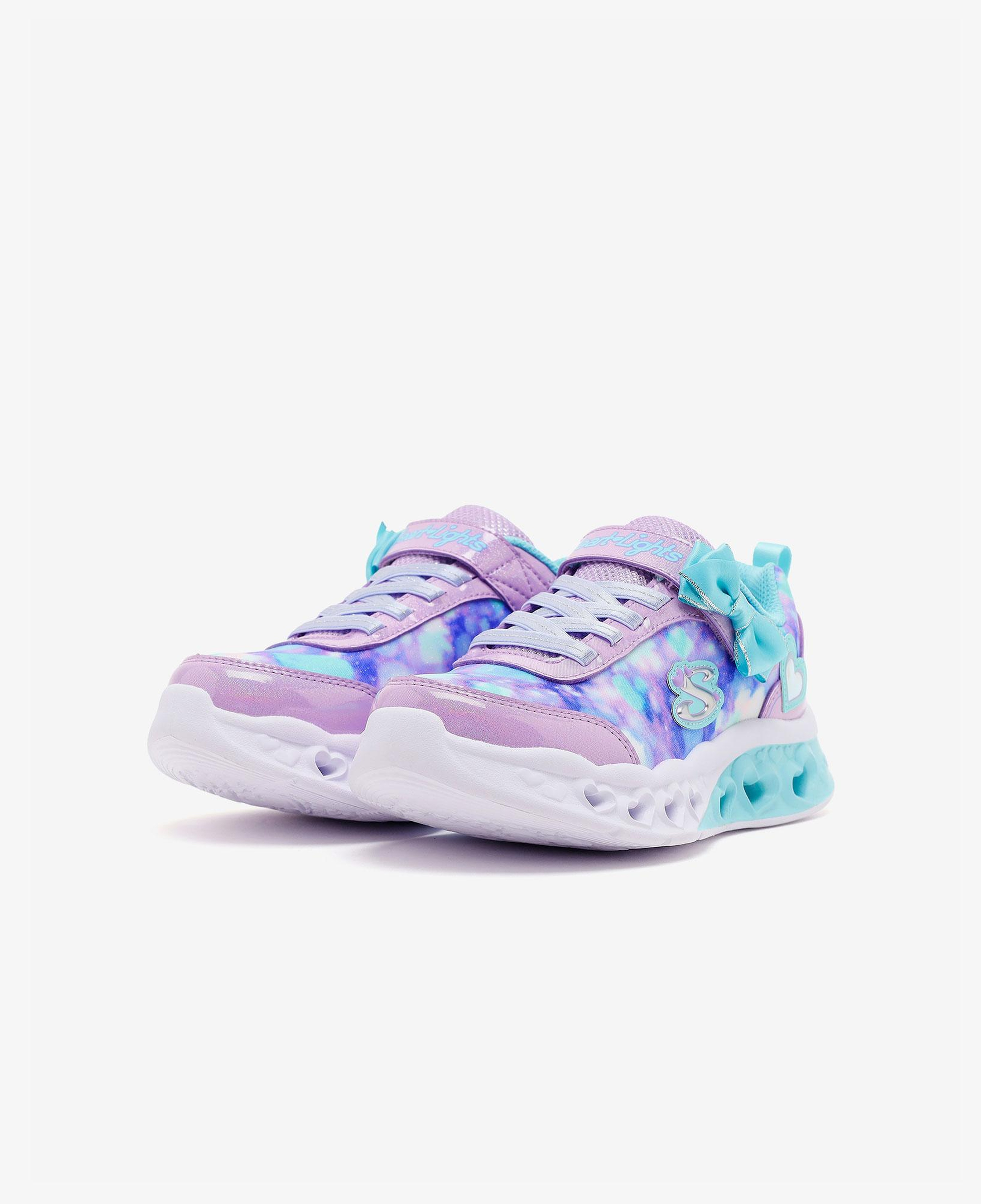 Skechers Flutter Heart Lights - Blurred Love Çocuk Mor Spor Ayakkabı
