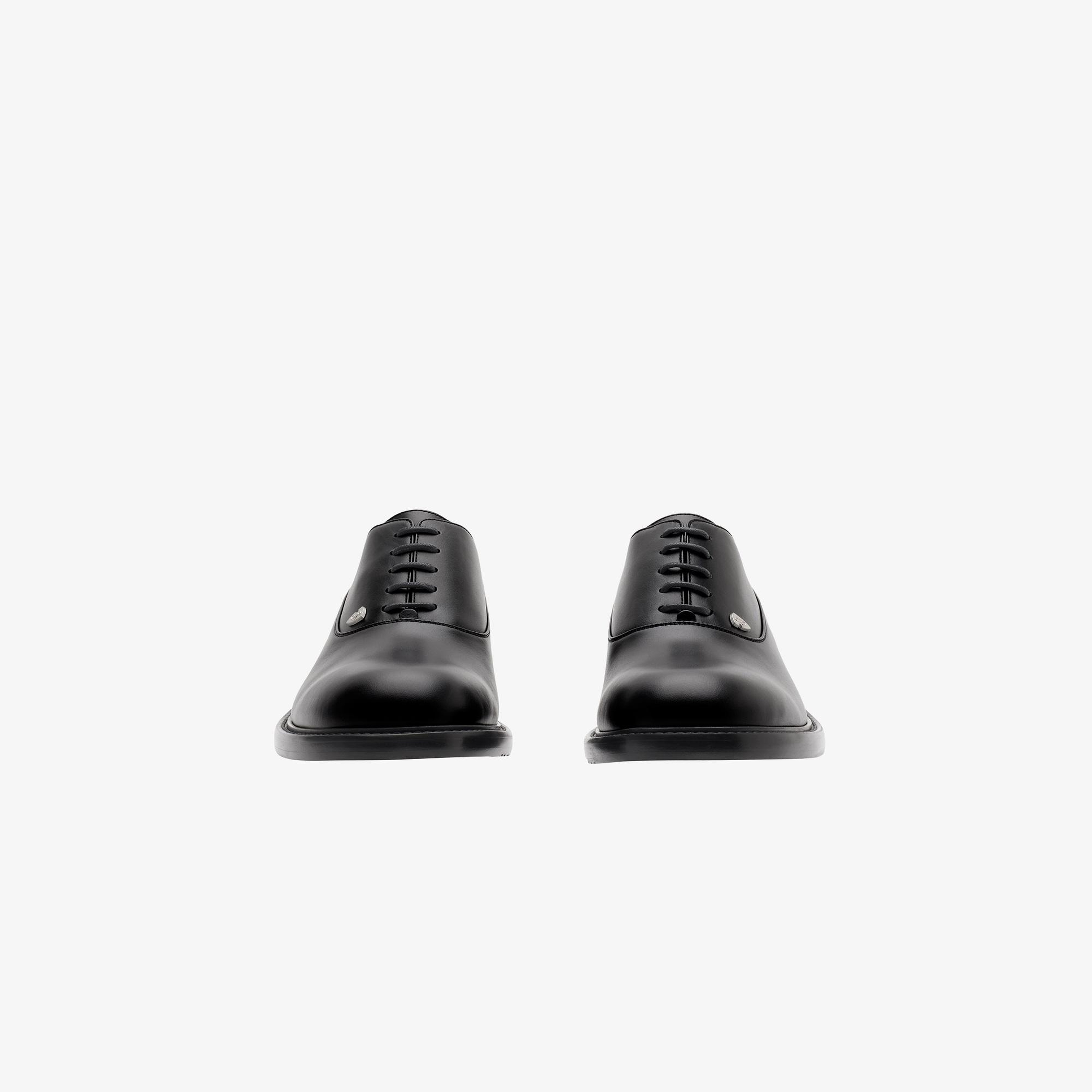 Burberry Leather Cobble Oxford Erkek Siyah Günlük Ayakkabı