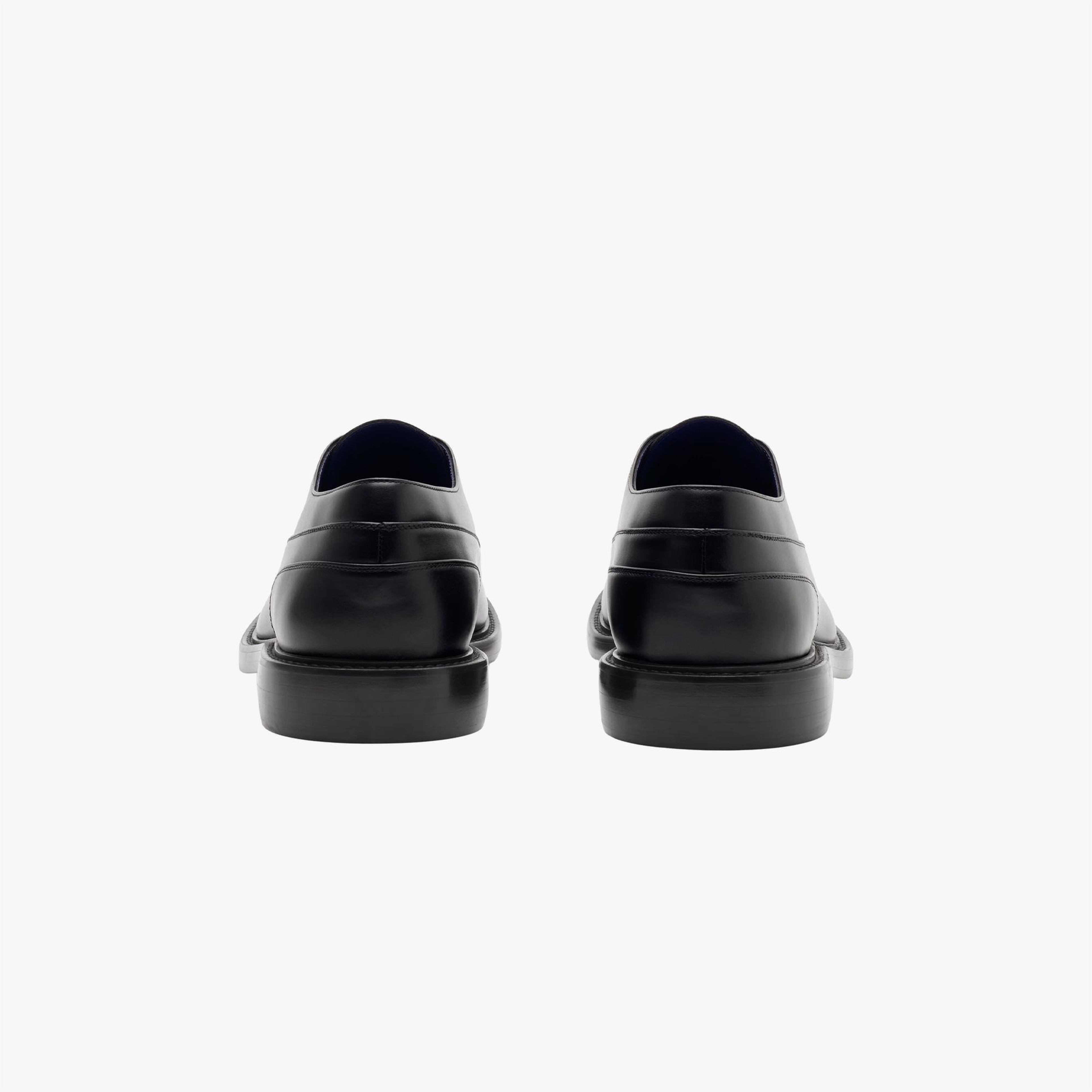Burberry Leather Cobble Oxford Erkek Siyah Günlük Ayakkabı
