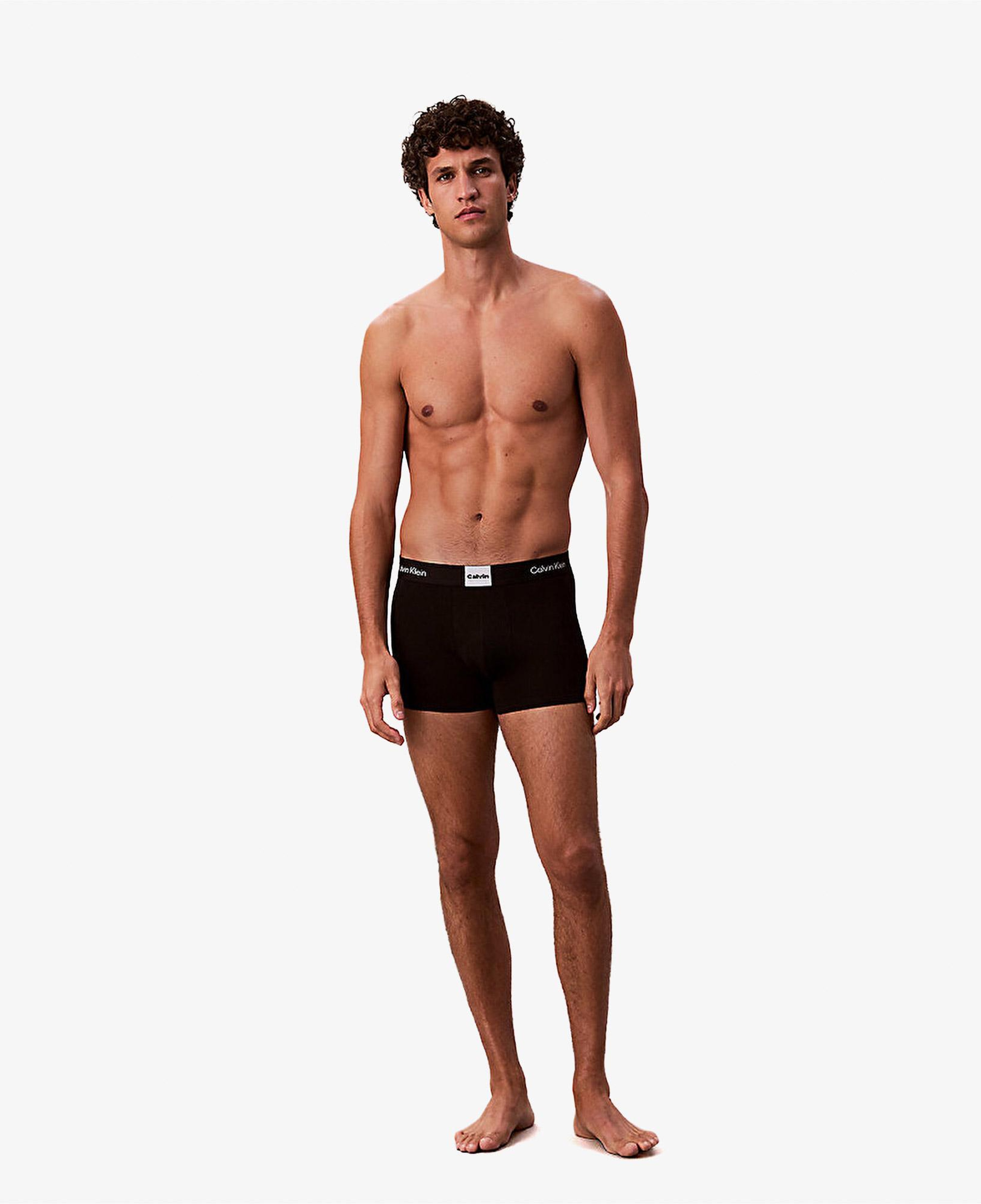 Calvin Klein Pamuklu Logo 3'lü Erkek Siyah Boxer