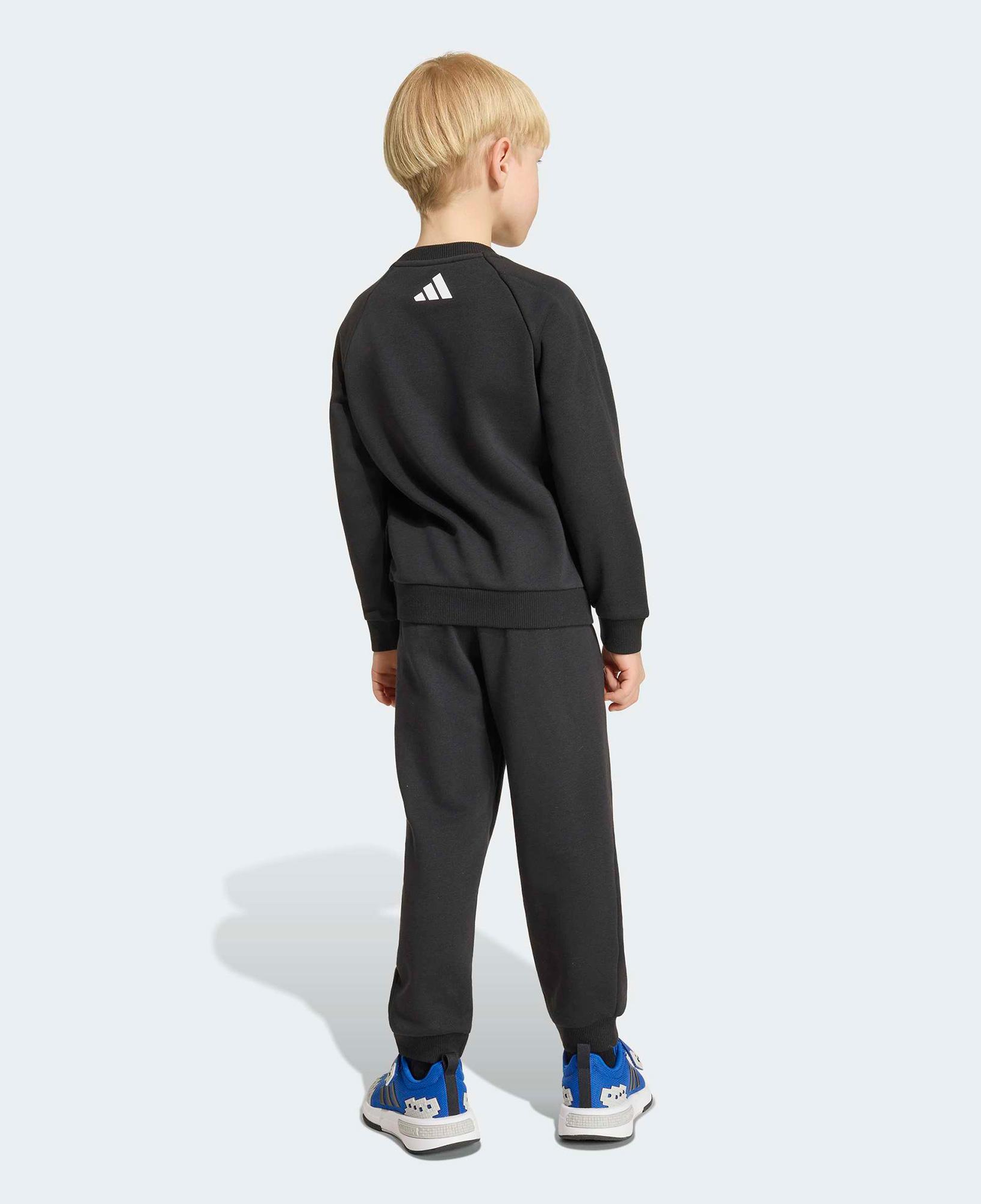 adidas Little Kids Minecraft Jog Set Çocuk Siyah Eşofman Takımı