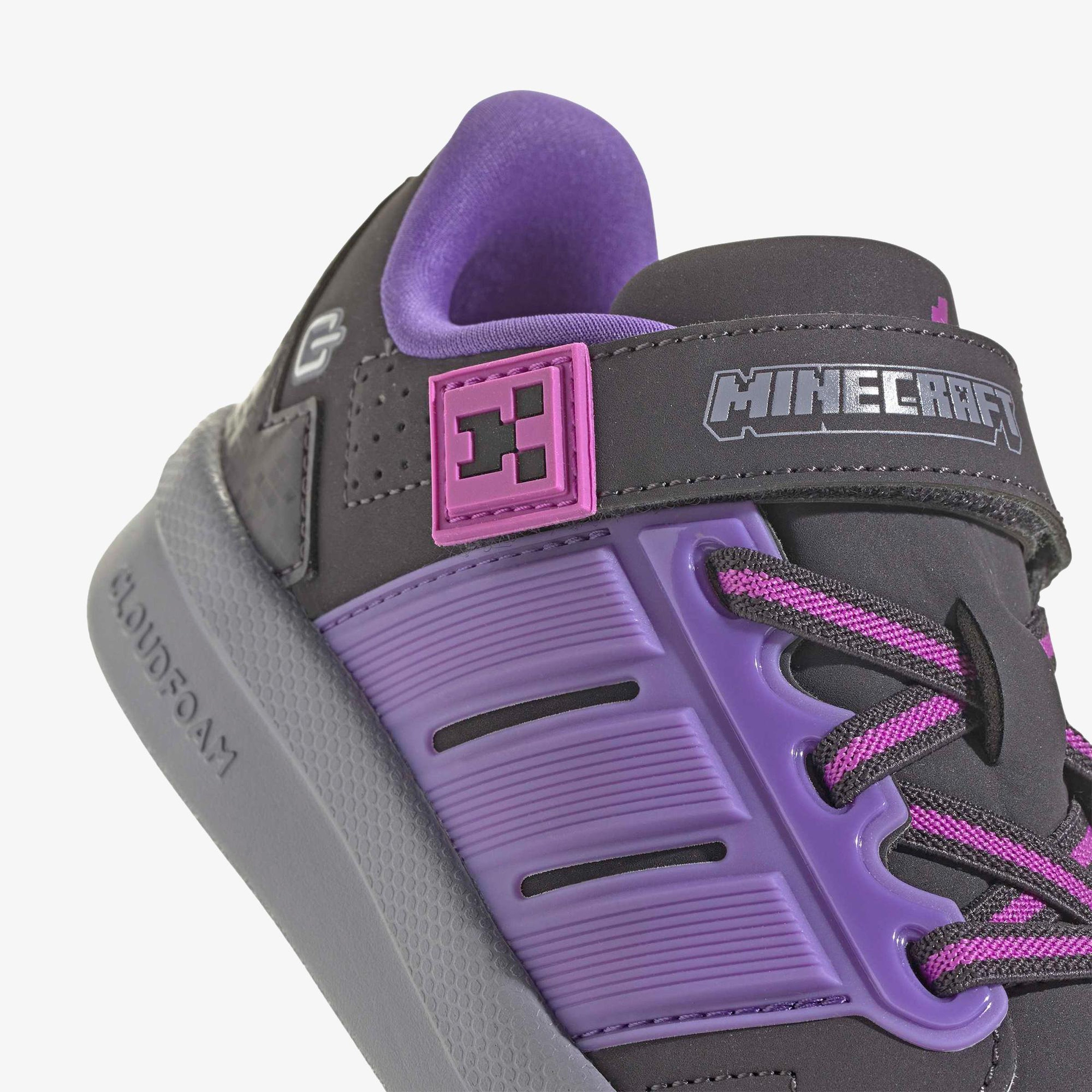 adidas Minecraft Lightorama Elastic Lace Çocuk Siyah Spor Ayakkabı