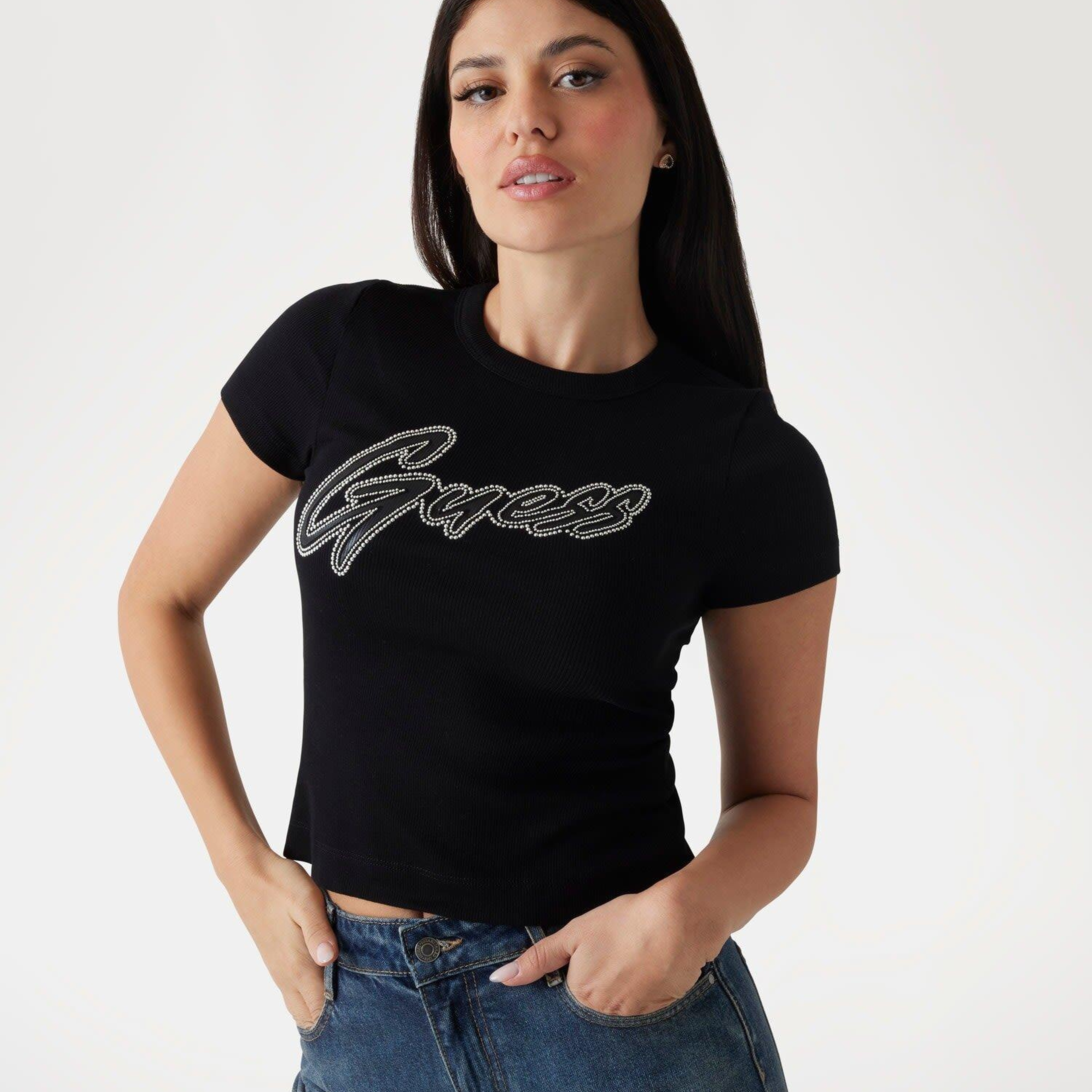 Ss Cn Rib Kadın T-Shirt