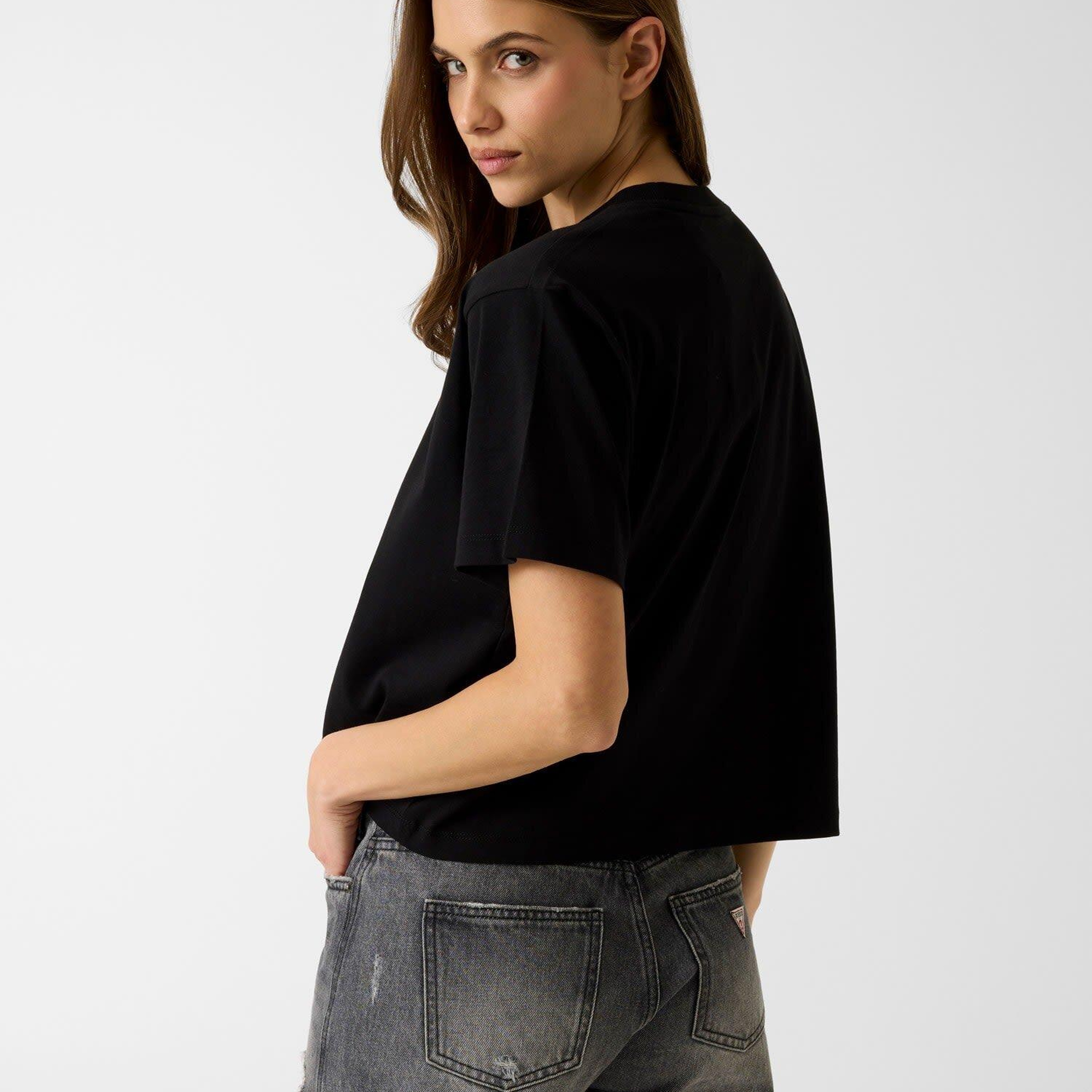 Guess Jeans Ss Cn Boxy Kadın Boxy Fit T-Shirt