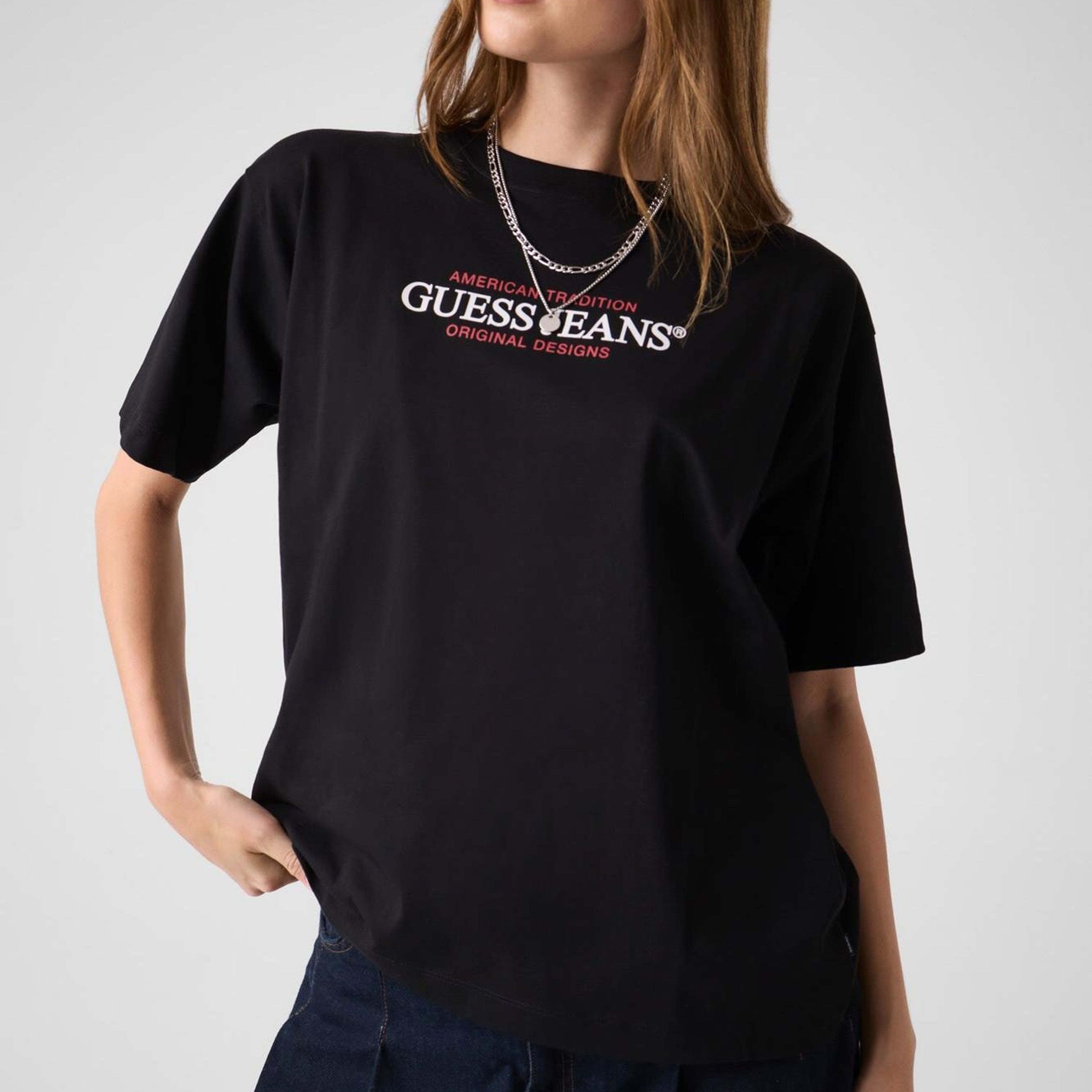 Guess Jeans Kadın Boxy Fit T-shirt
