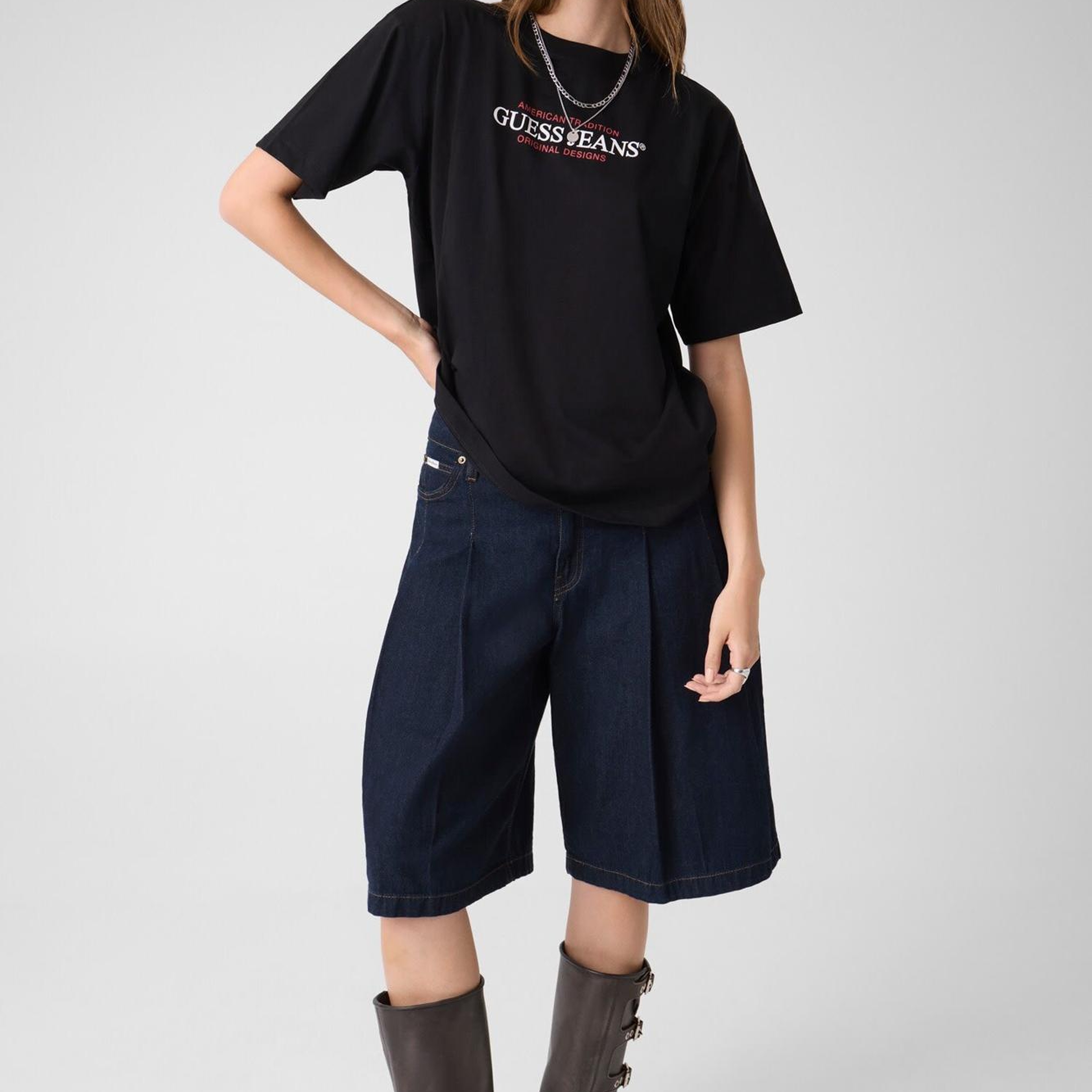 Guess Jeans Kadın Boxy Fit T-shirt