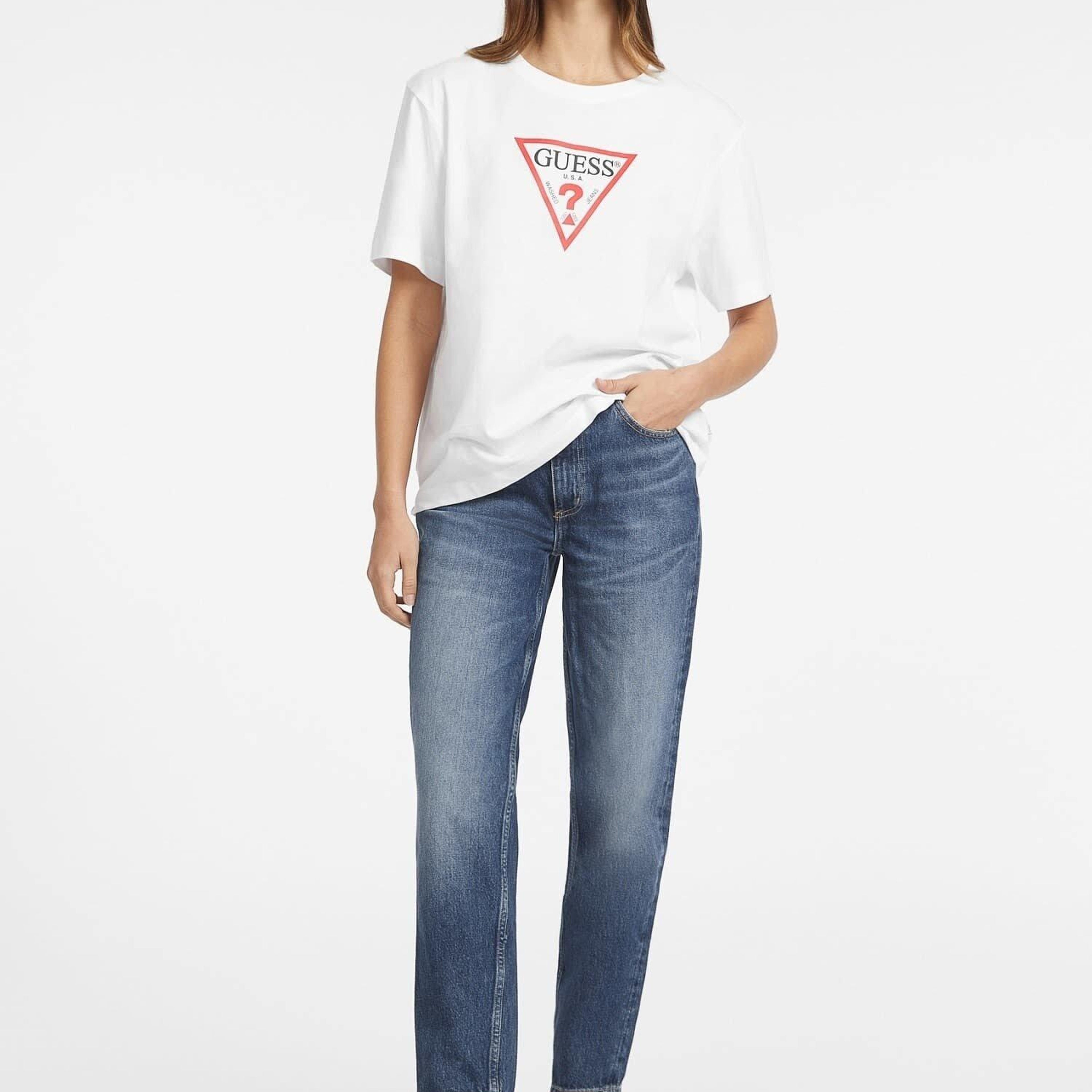 Guess Jeans Ss Cn Os Kadın Oversize Fit T-Shirt