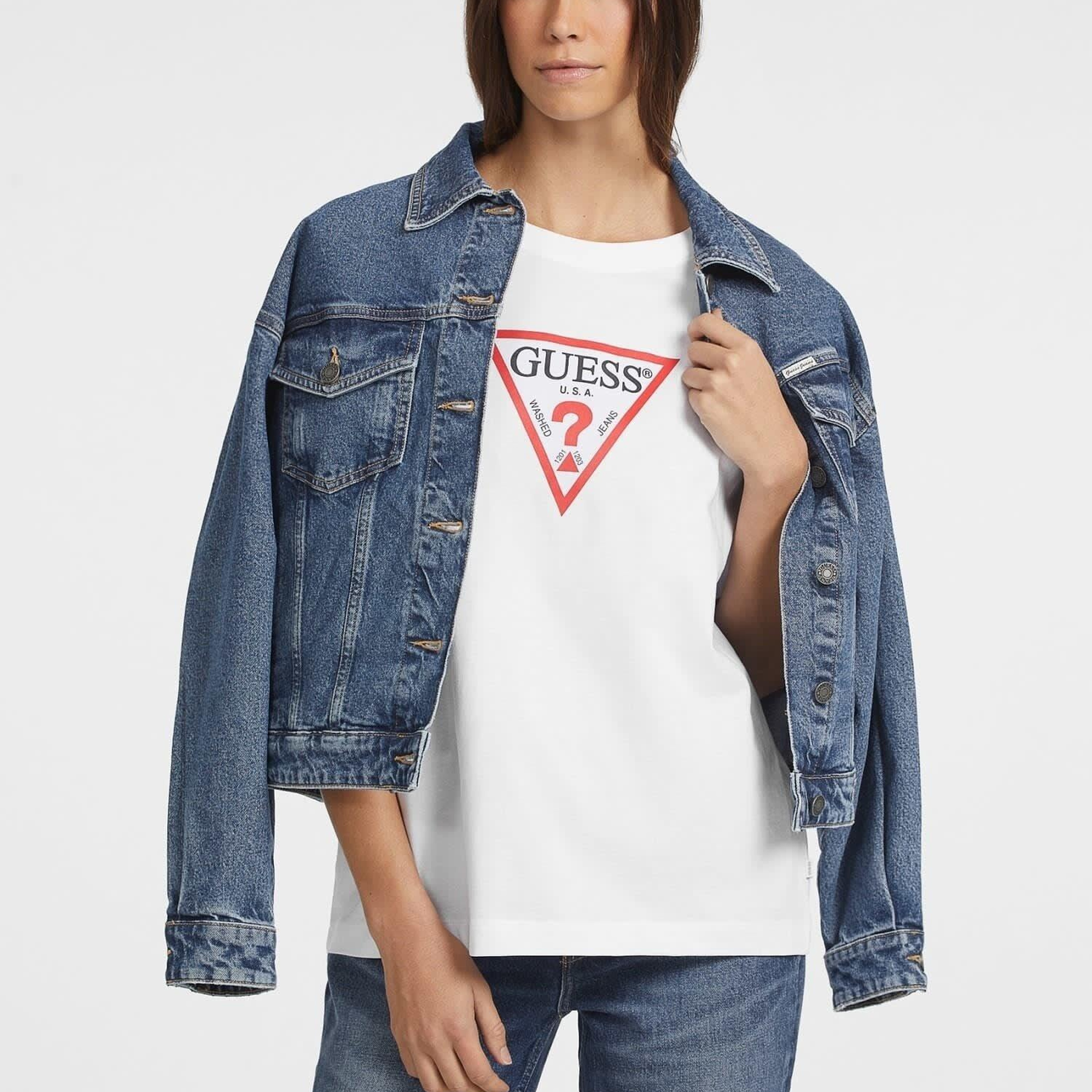 Guess Jeans Ss Cn Os Kadın Oversize Fit T-Shirt