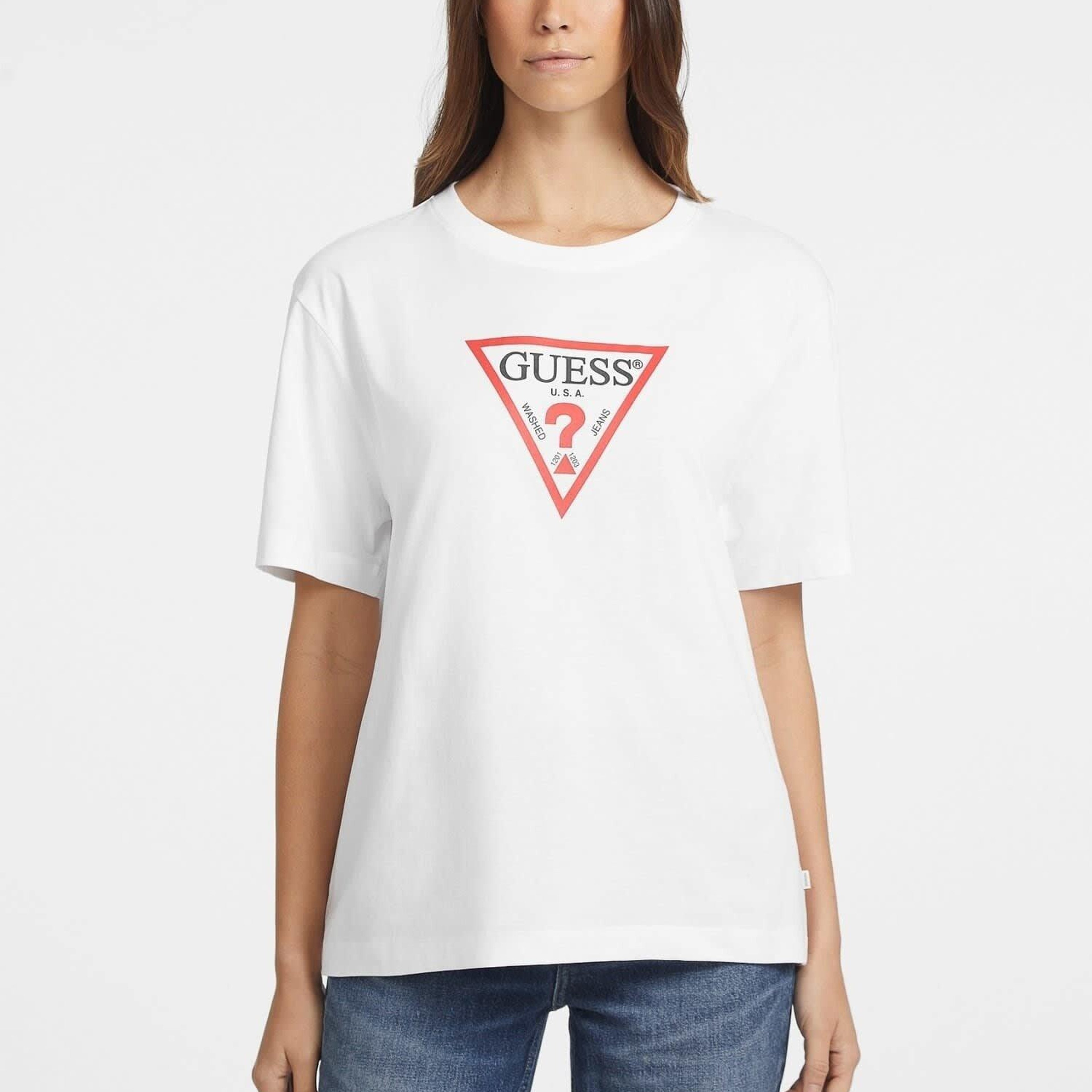 Guess Jeans Ss Cn Os Kadın Oversize Fit T-Shirt