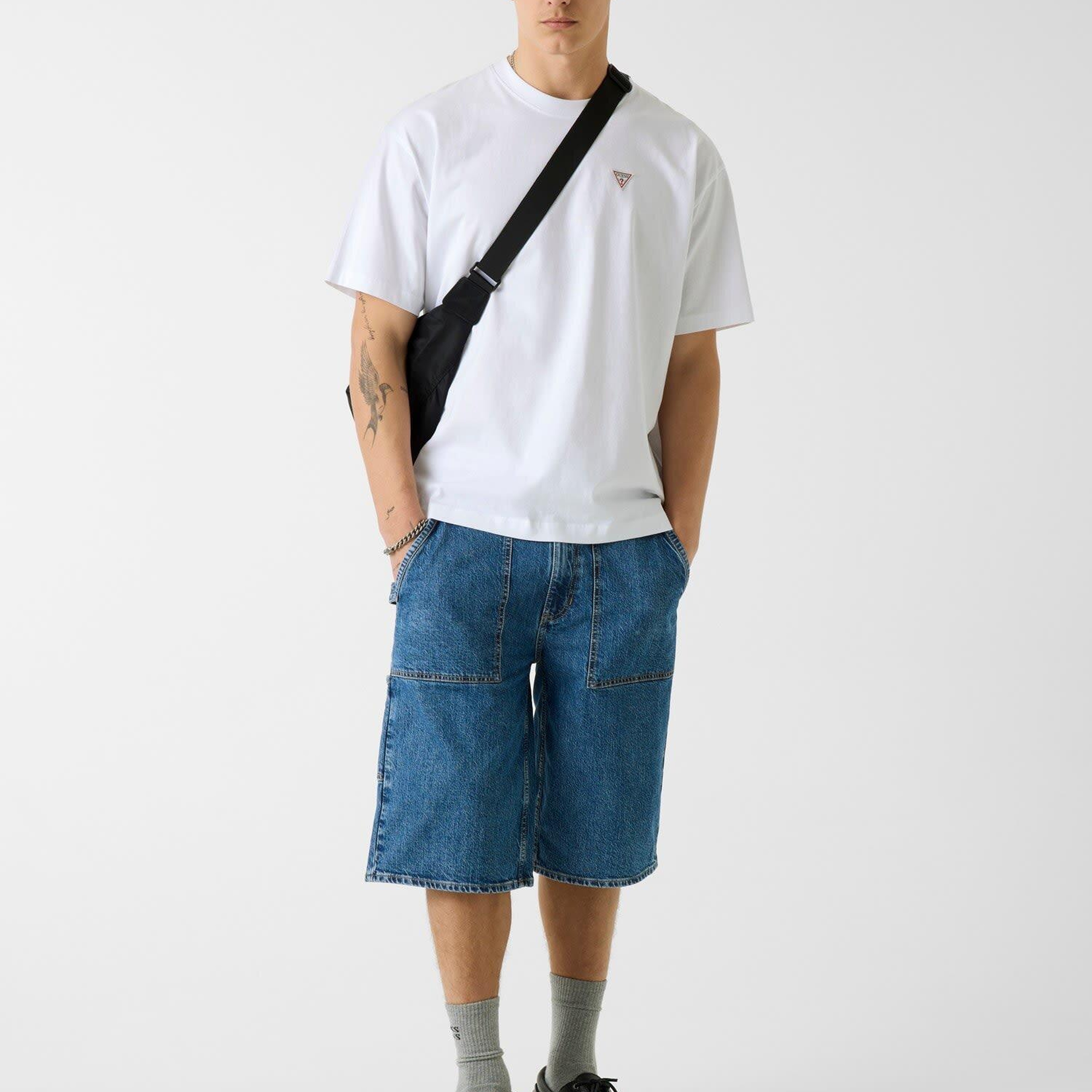 Guess Jeans Erkek Oversize Fit T-shirt