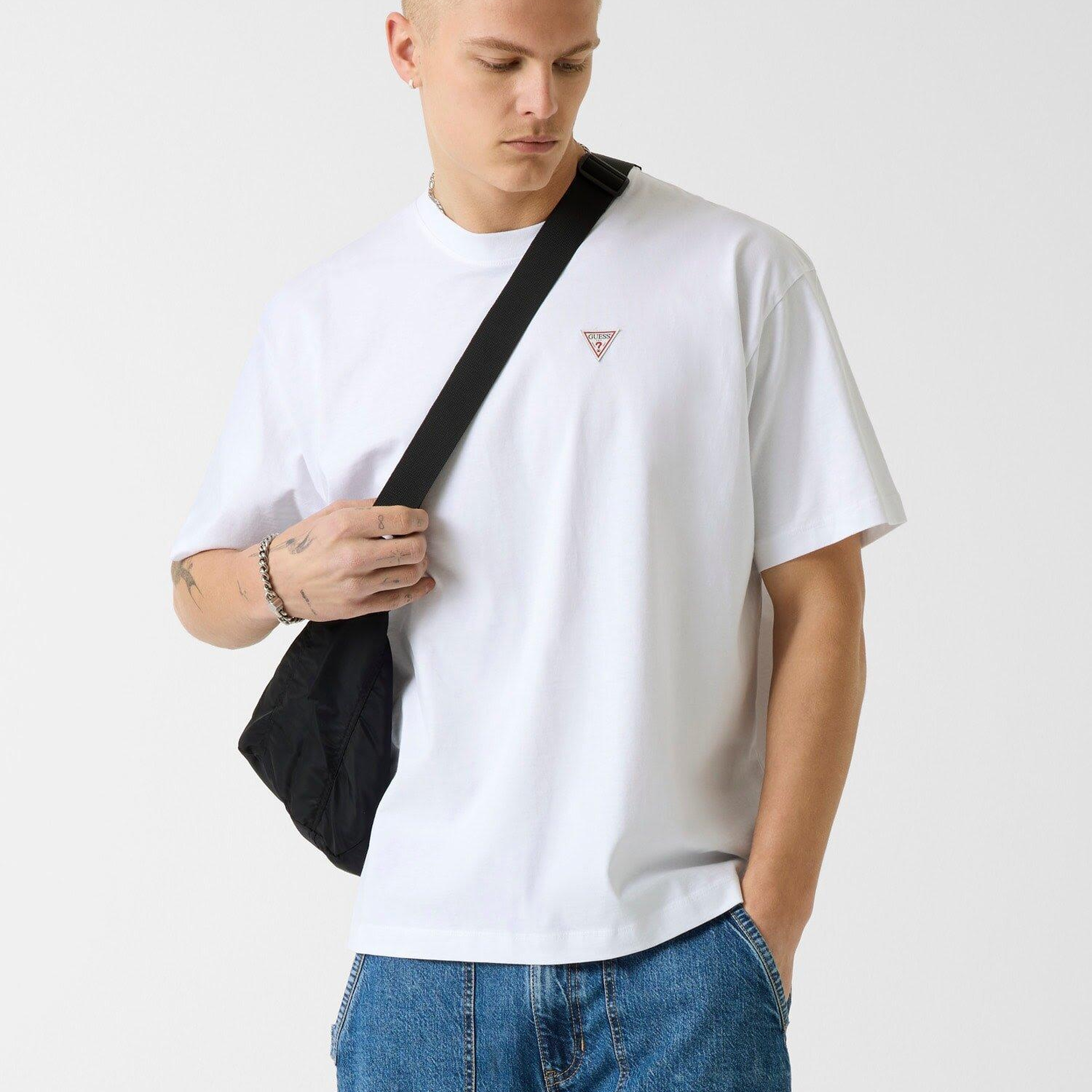 Guess Jeans Erkek Oversize Fit T-shirt