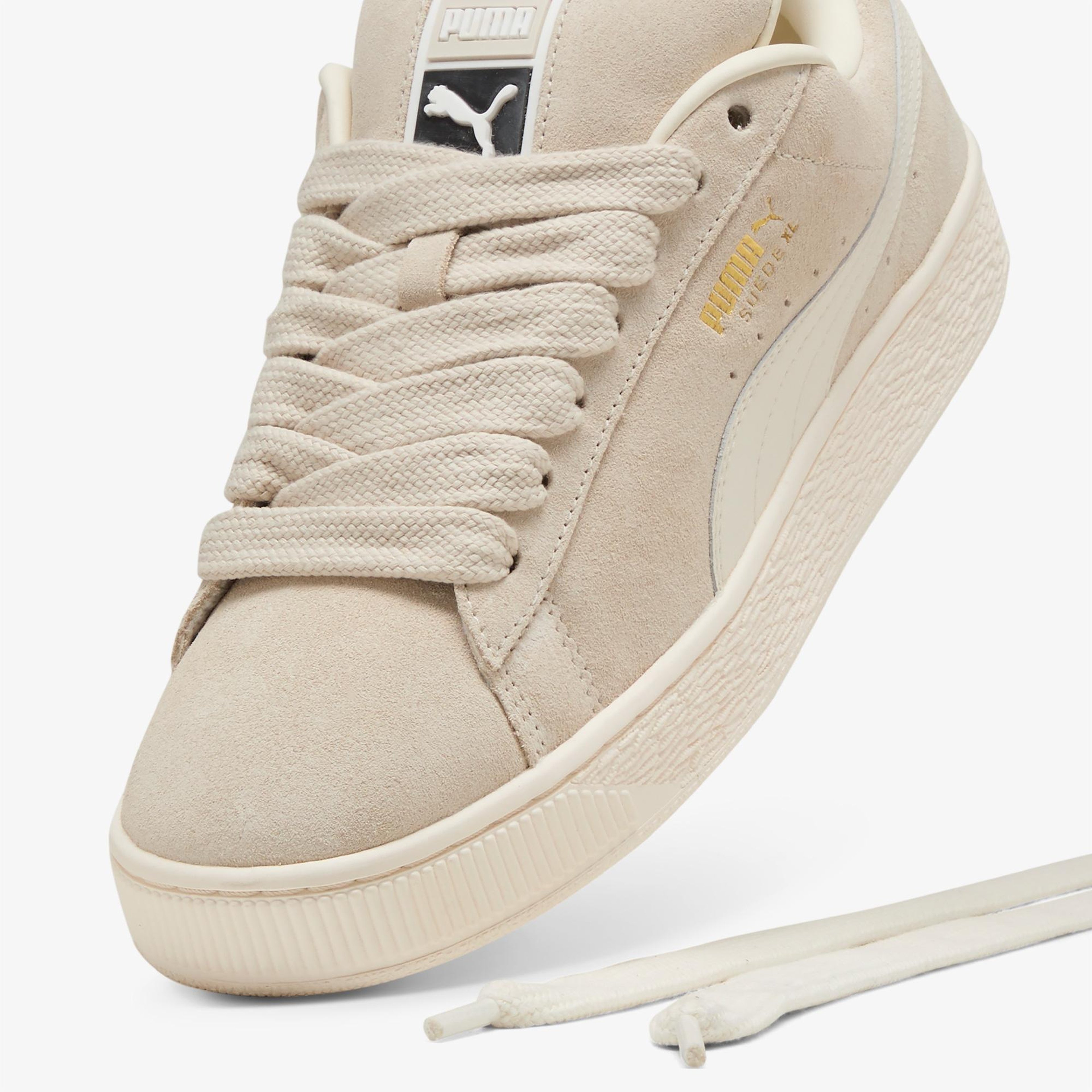 Puma Suede XL Unisex Krem Spor Ayakkabı