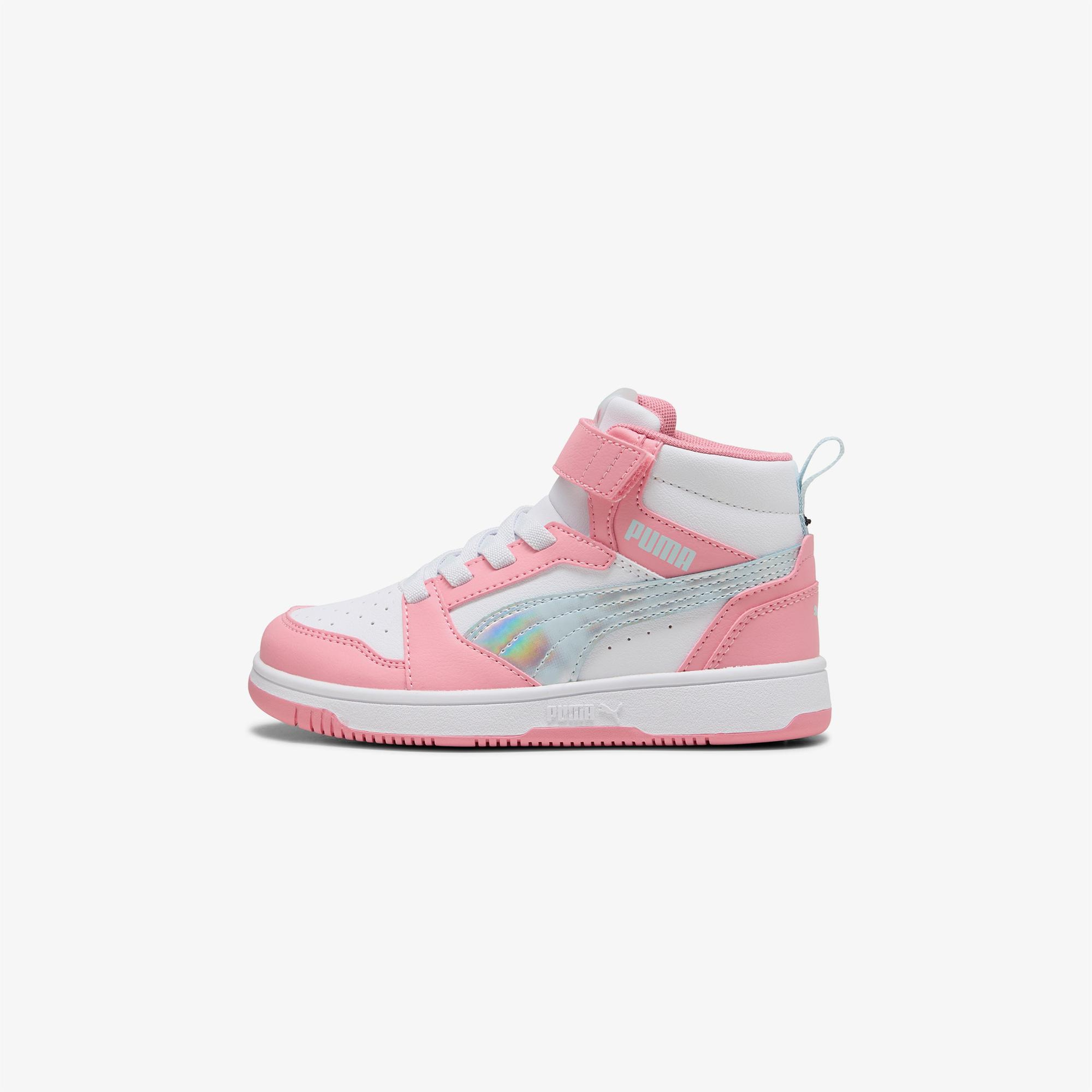 Puma Rebound V6 Mid Space Belle Çocuk Pembe Spor Ayakkabı