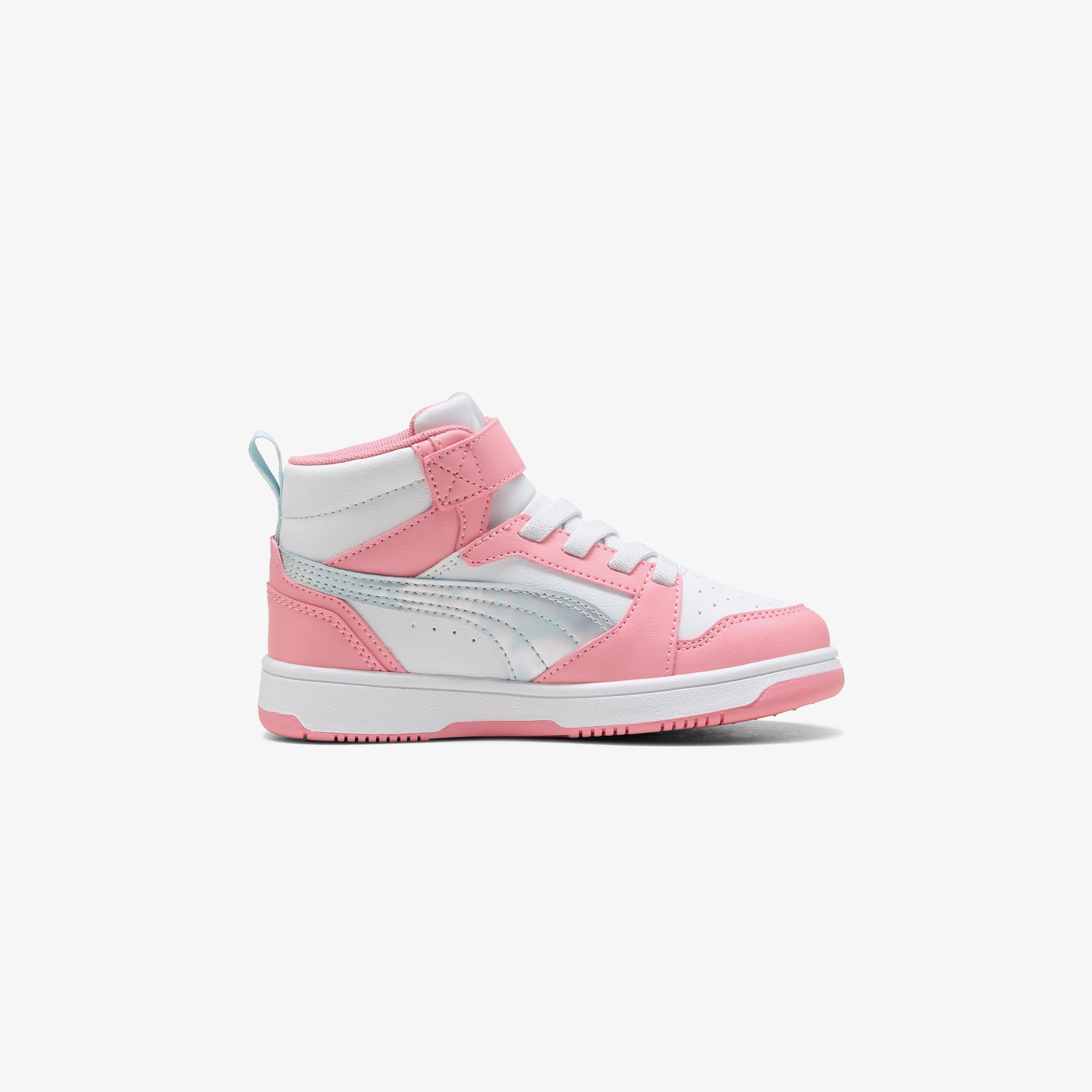Puma Rebound V6 Mid Space Belle Çocuk Pembe Spor Ayakkabı