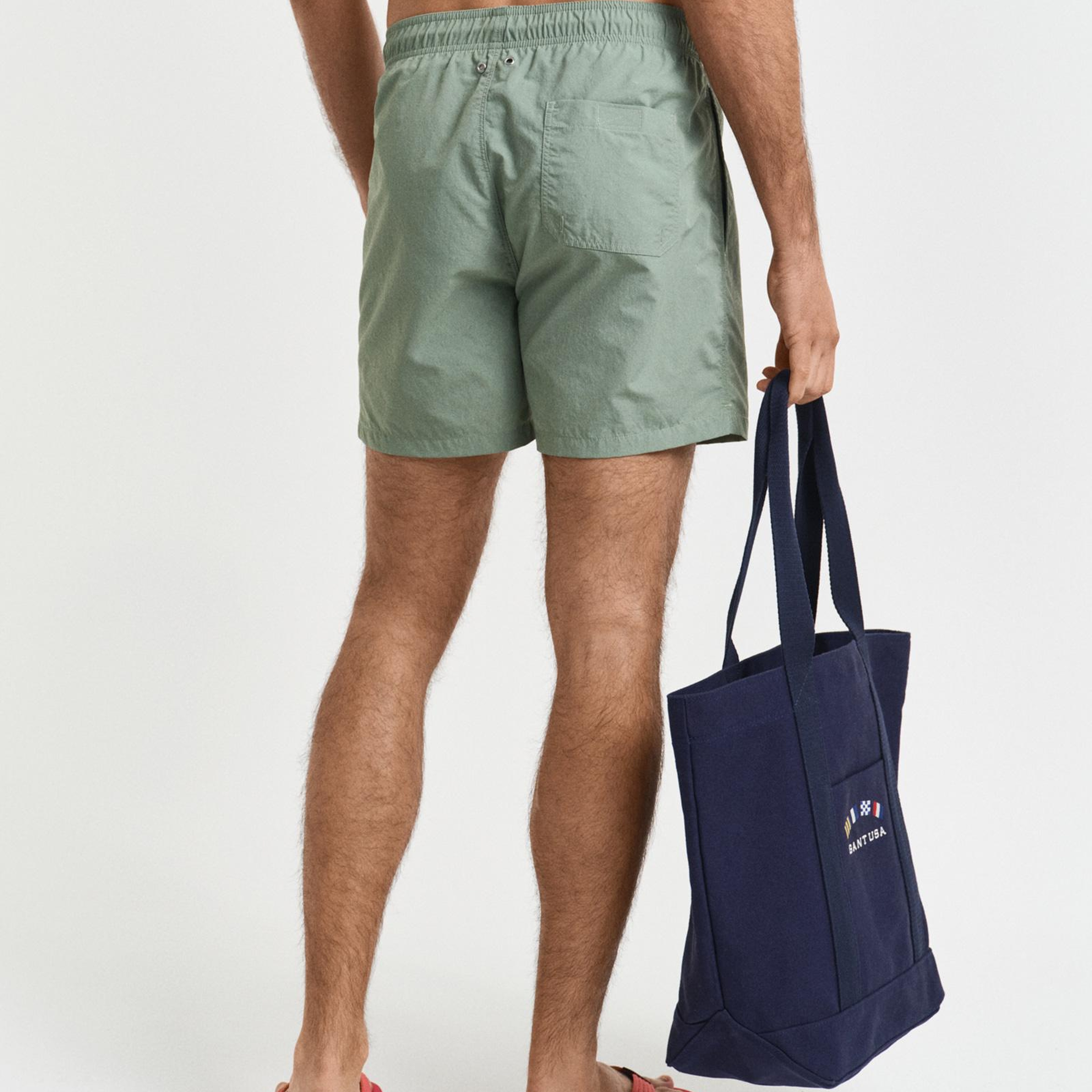 GANT Erkek Yeşil Regular Fit Deniz Şortu