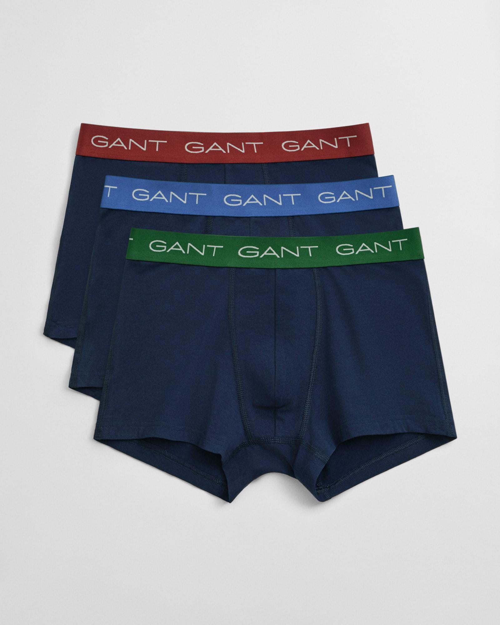GANT Erkek Mavi 3'lü Boxer