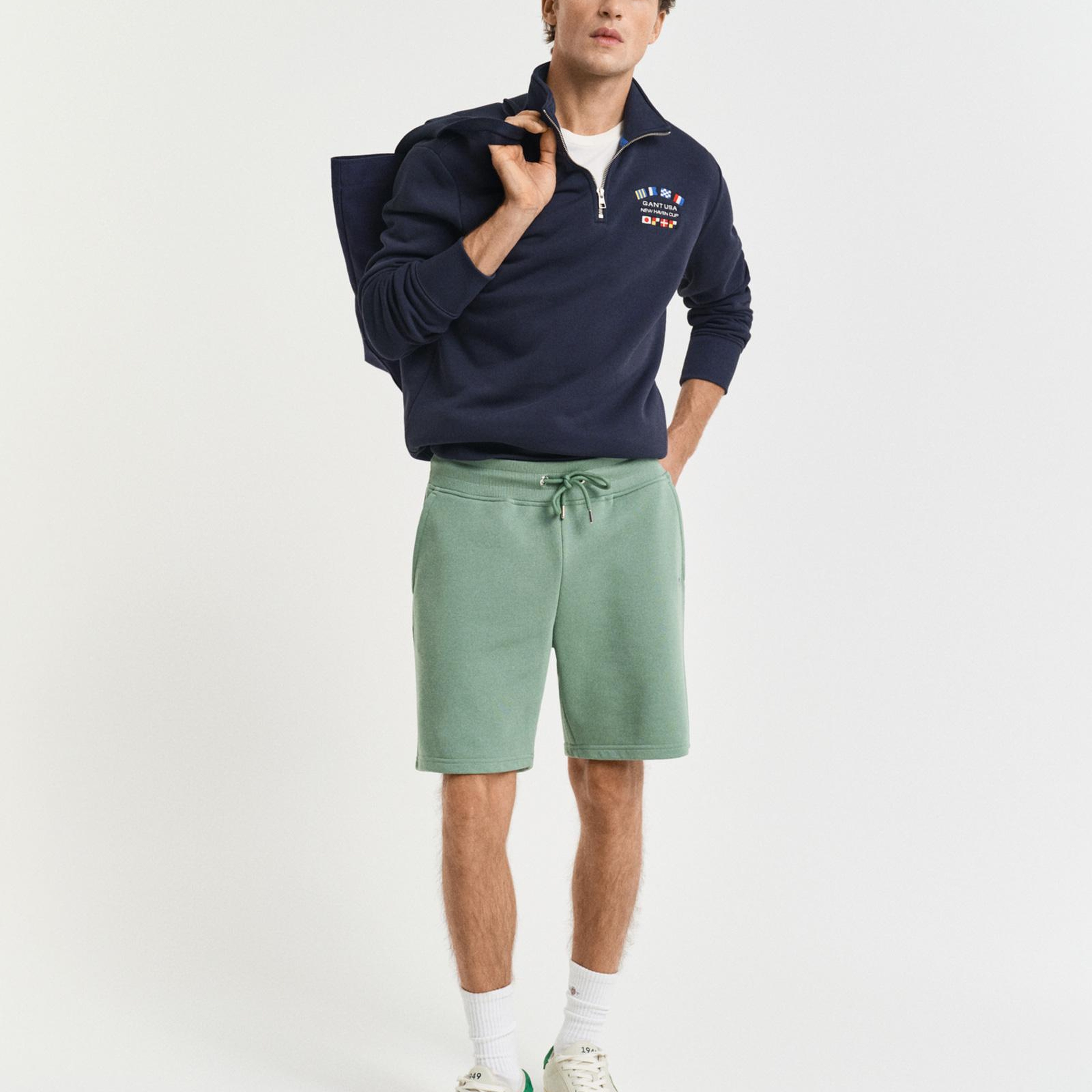 GANT Erkek Yeşil Regular Fit Şort