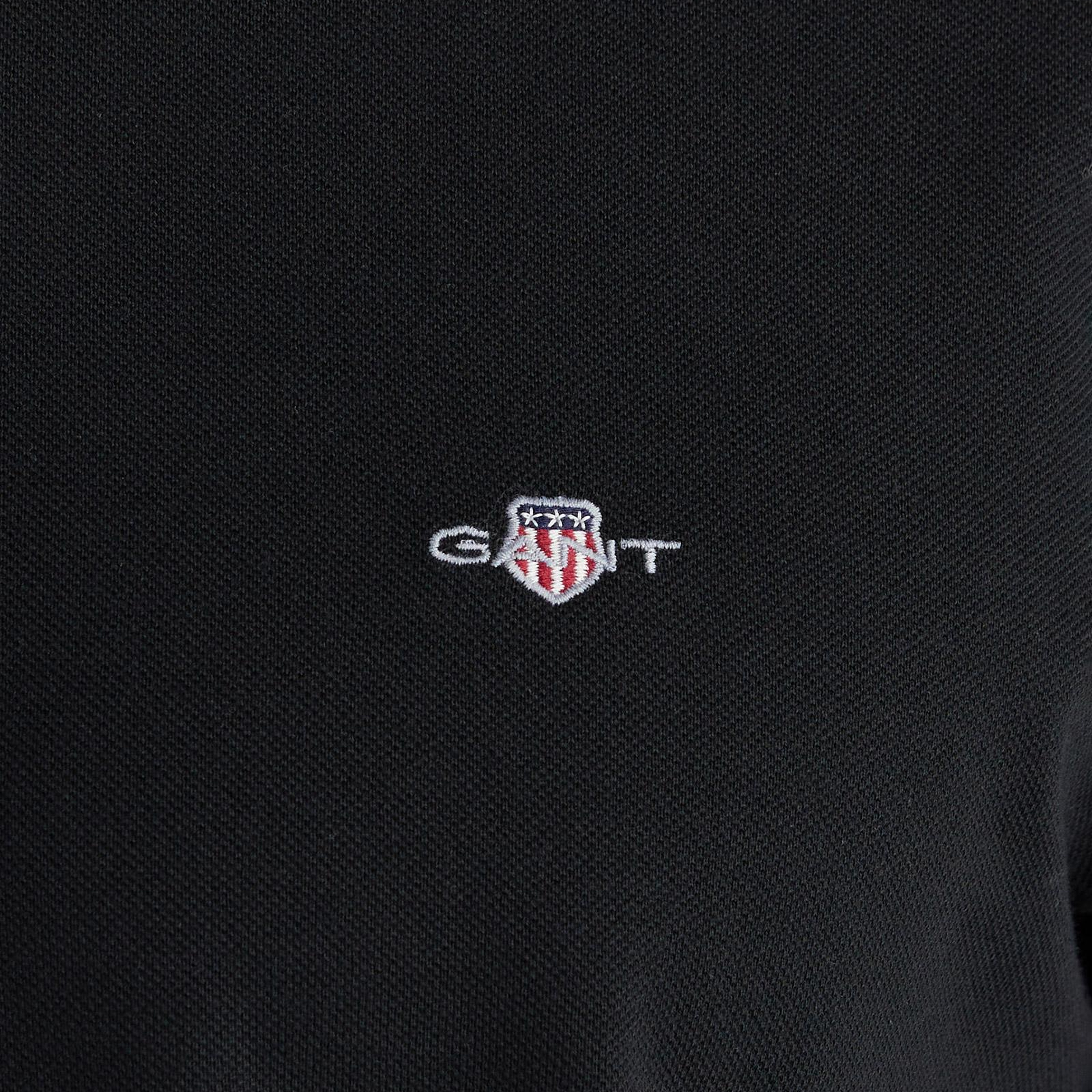 GANT Erkek Siyah Regular Fit T-Shirt