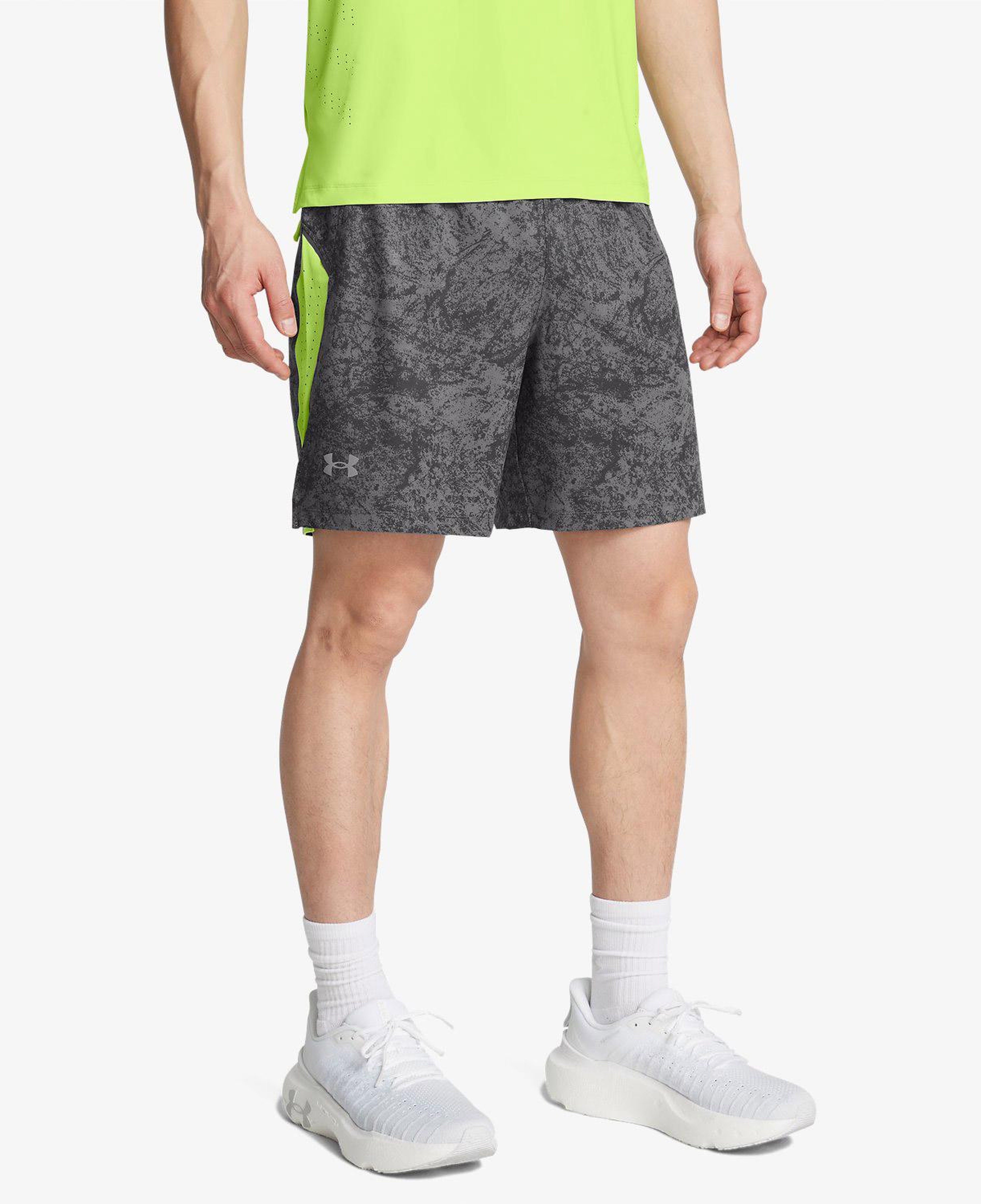 Under Armour Launch Pro Erkek Gri Koşu Şortu
