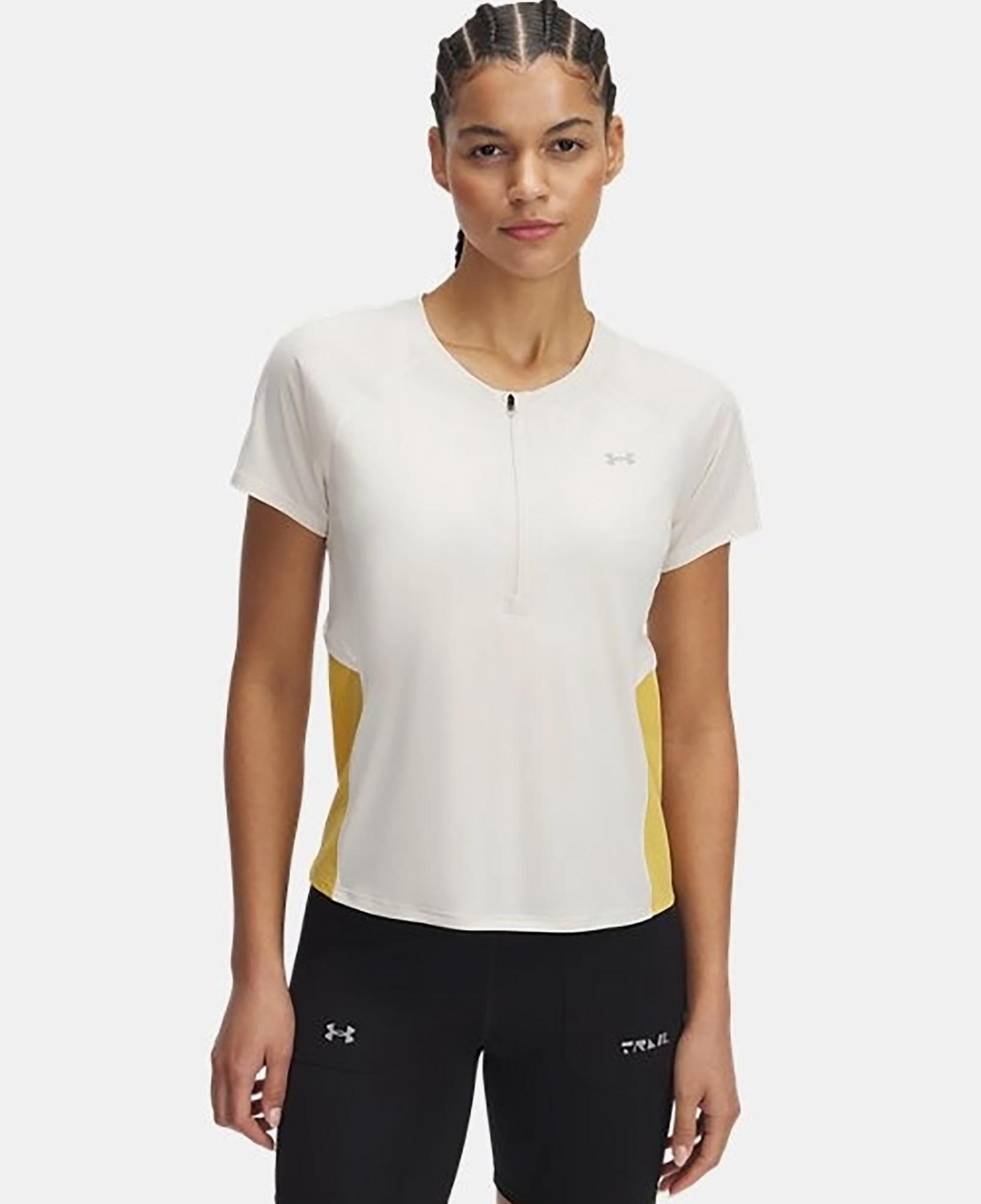 Under Armour Trail Run Kadın Beyaz Koşu T-Shirt