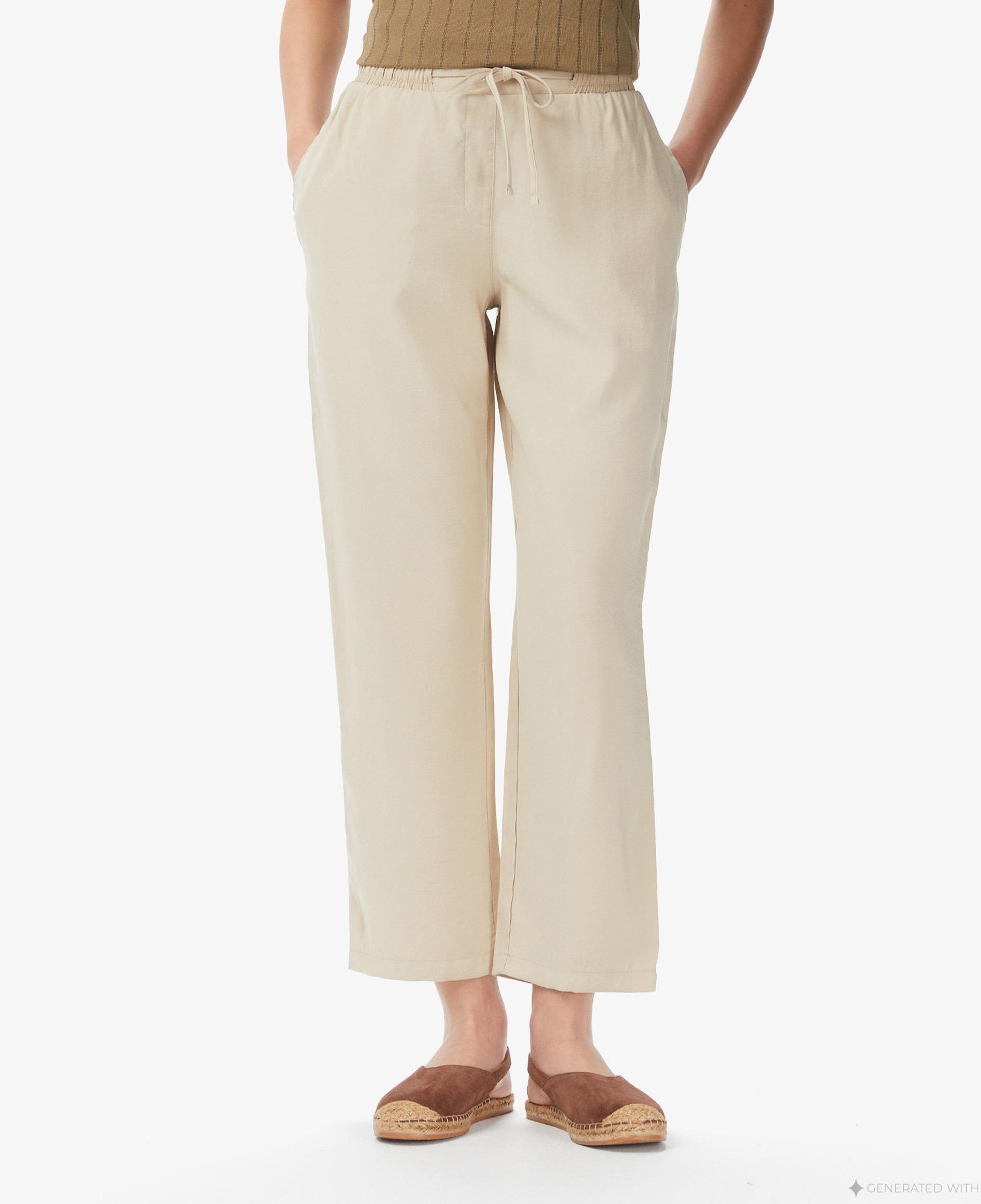Nautica Kadın Bej Regular Fit Pantolon