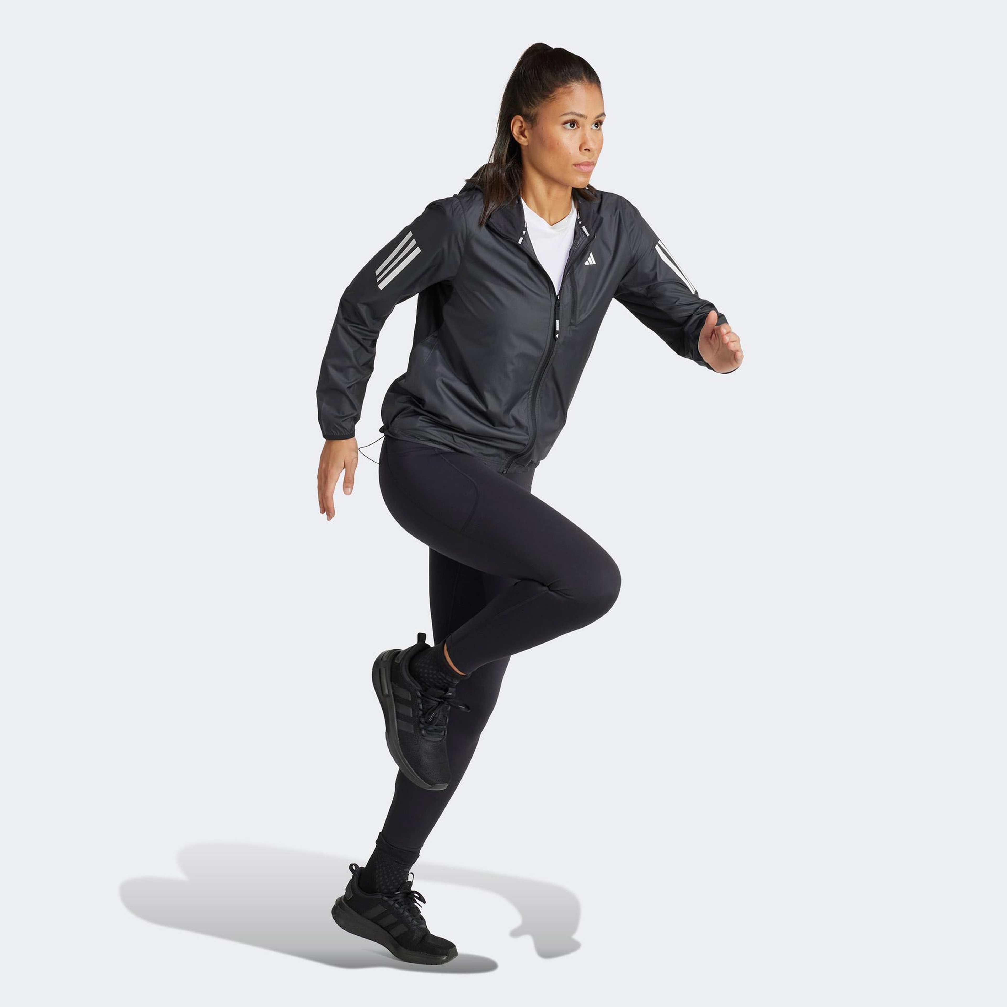 adidas Own The Run 3 Kadın Siyah Koşu Ceketi