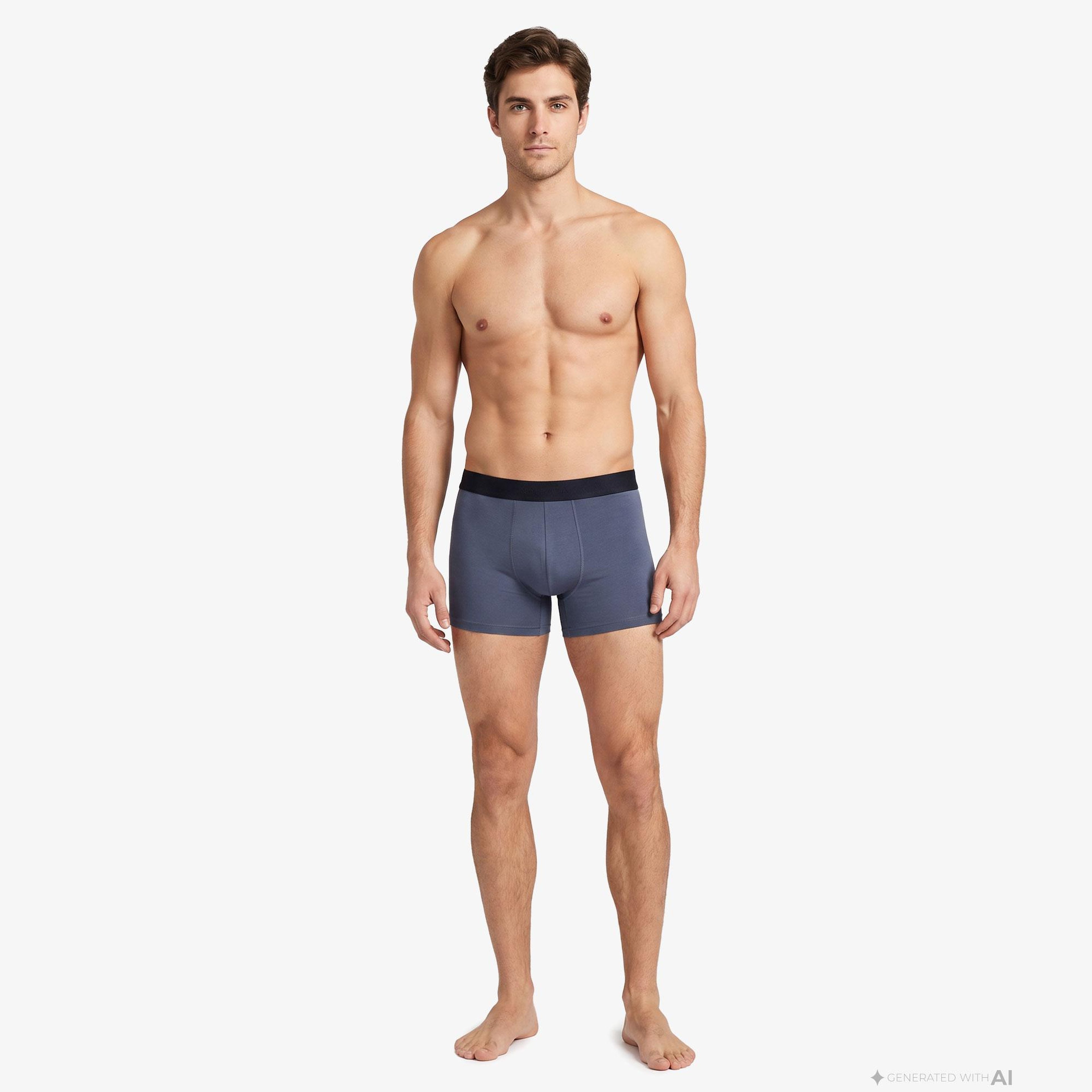 Nautica Erkek Mavi Slim Fit Boxer