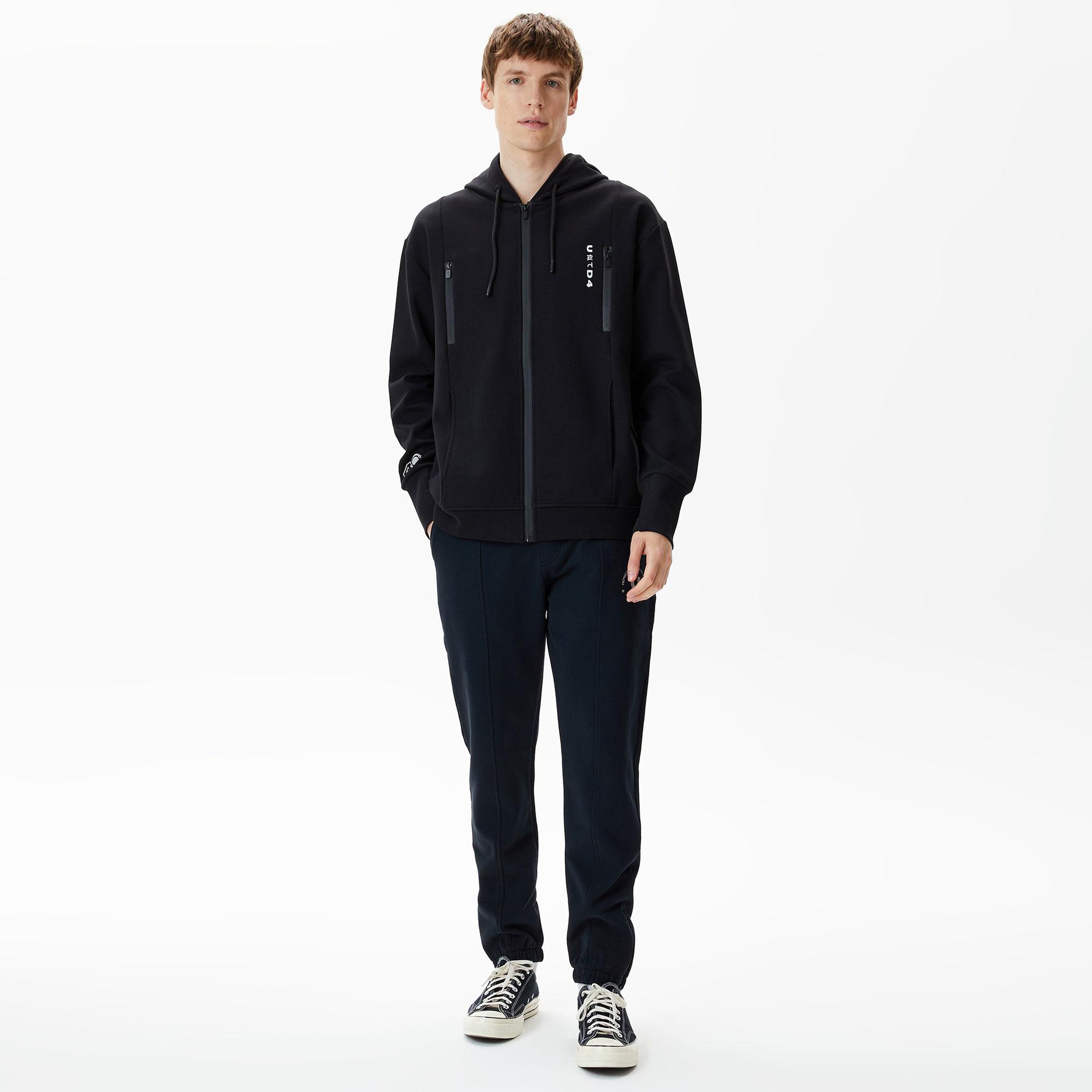 UNITED4 Classic Erkek Siyah Sweatshirt
