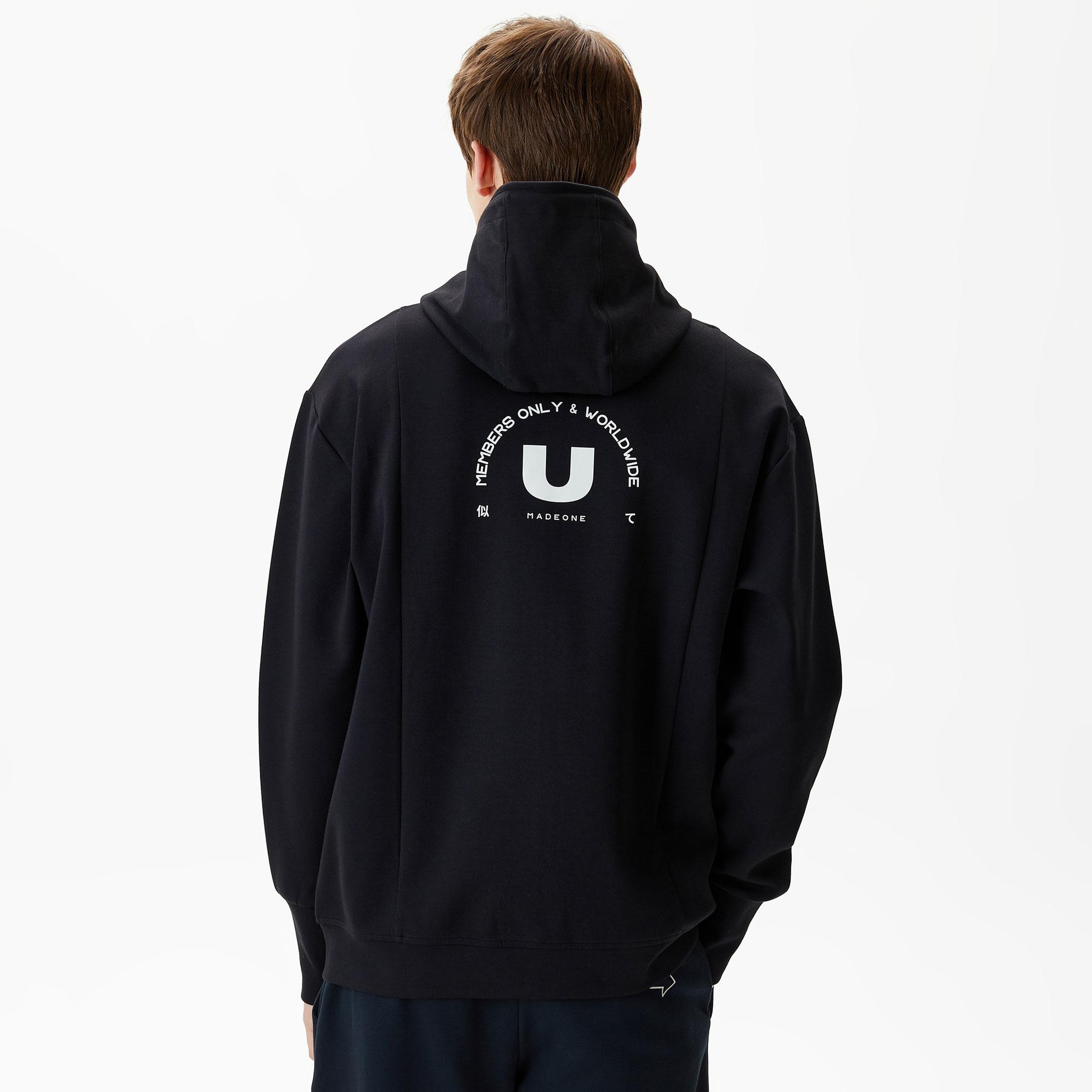 UNITED4 Classic Erkek Siyah Sweatshirt