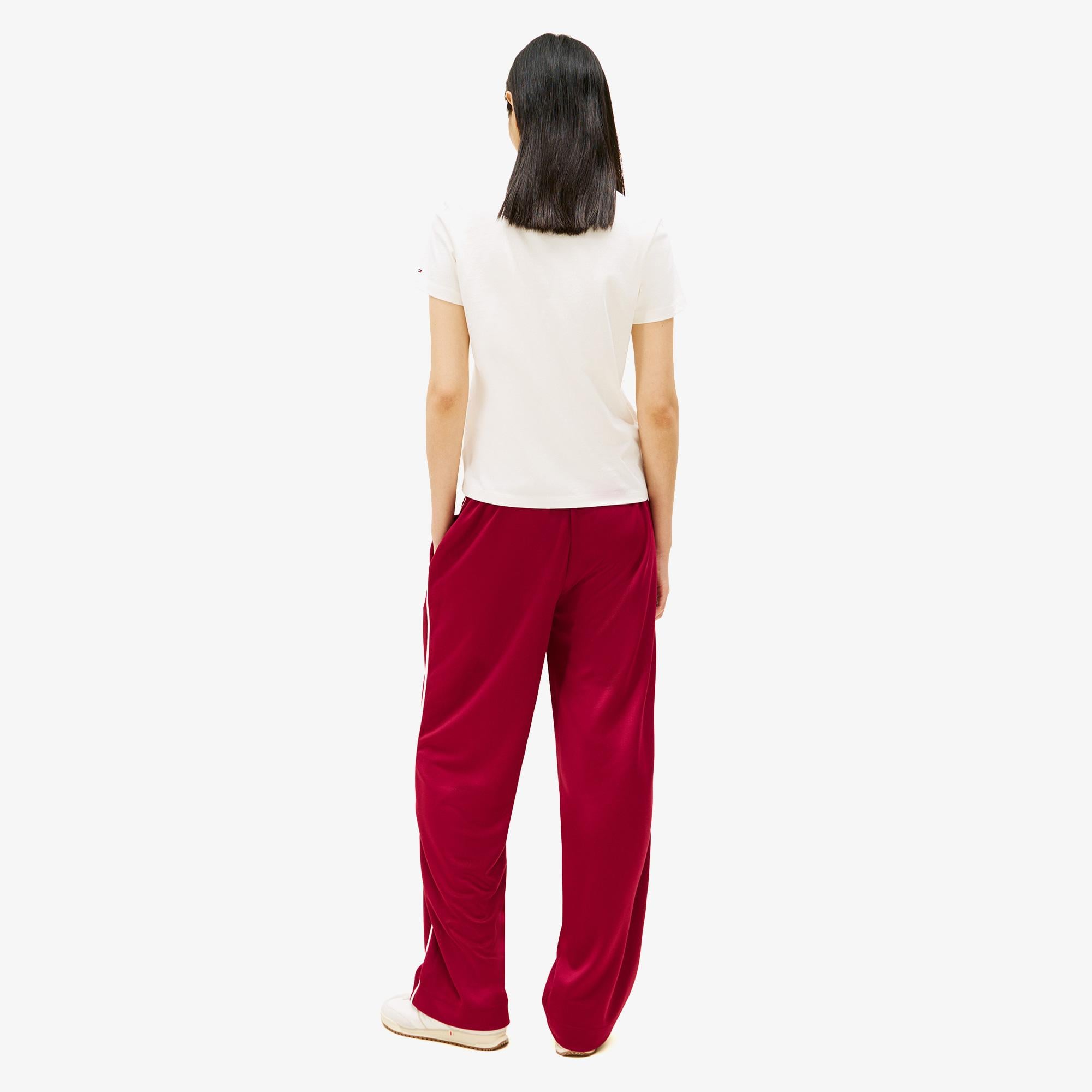 Tommy Hilfiger Regular Essential Logo 2 Kadın Beyaz T-Shirt