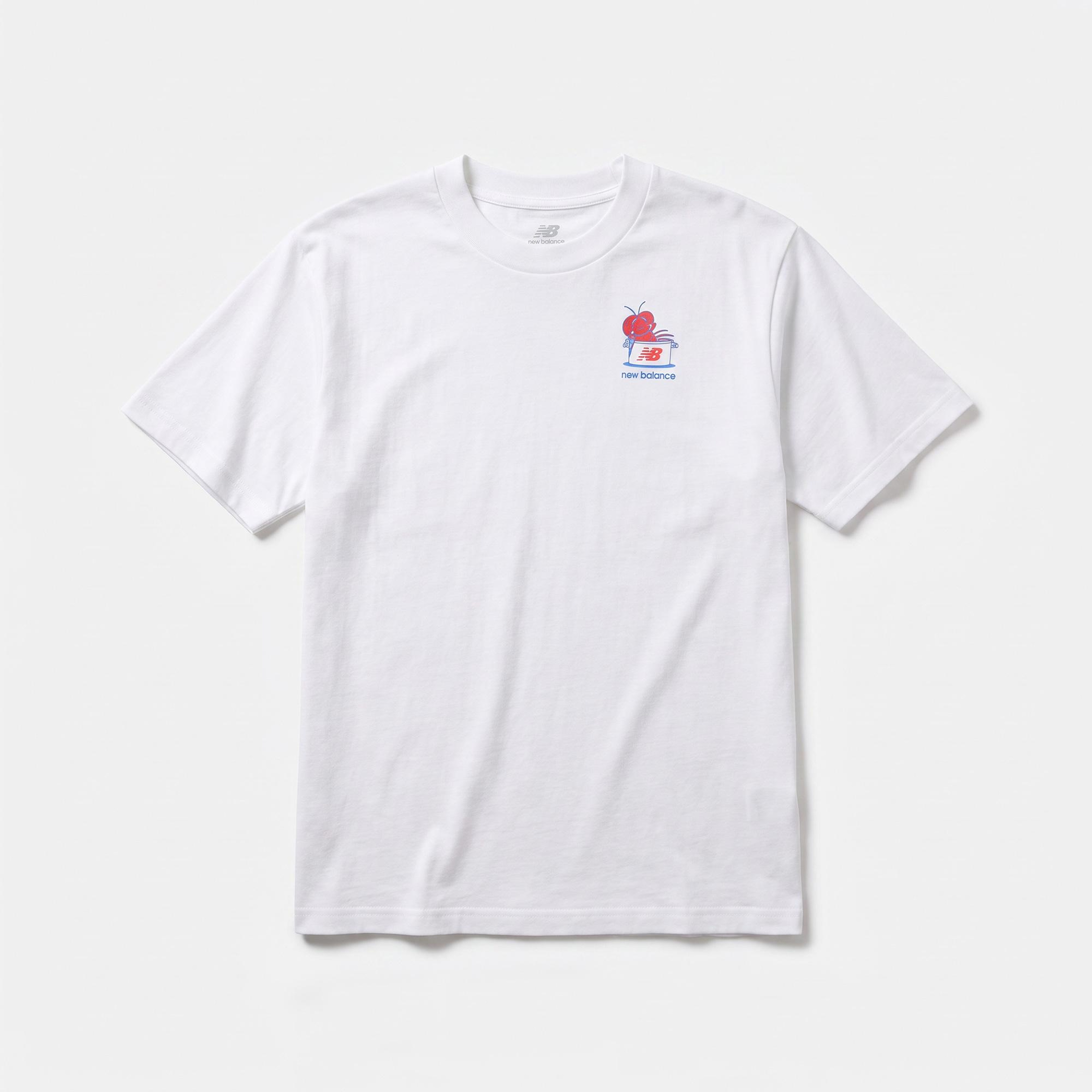New Balance Lobster Roll  Erkek Beyaz T-Shirt