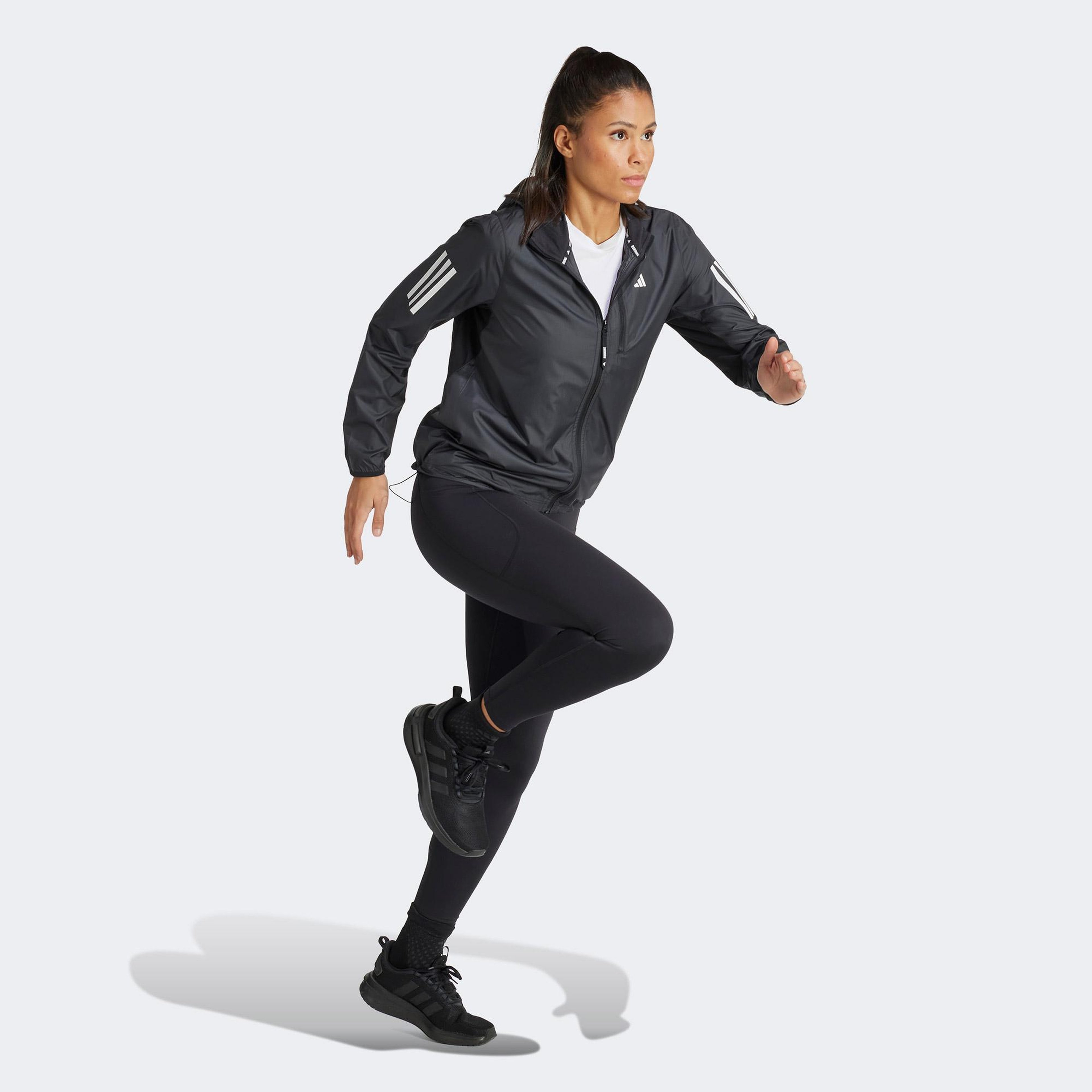 adidas Own The Run 3 Kadın Siyah Koşu Ceketi