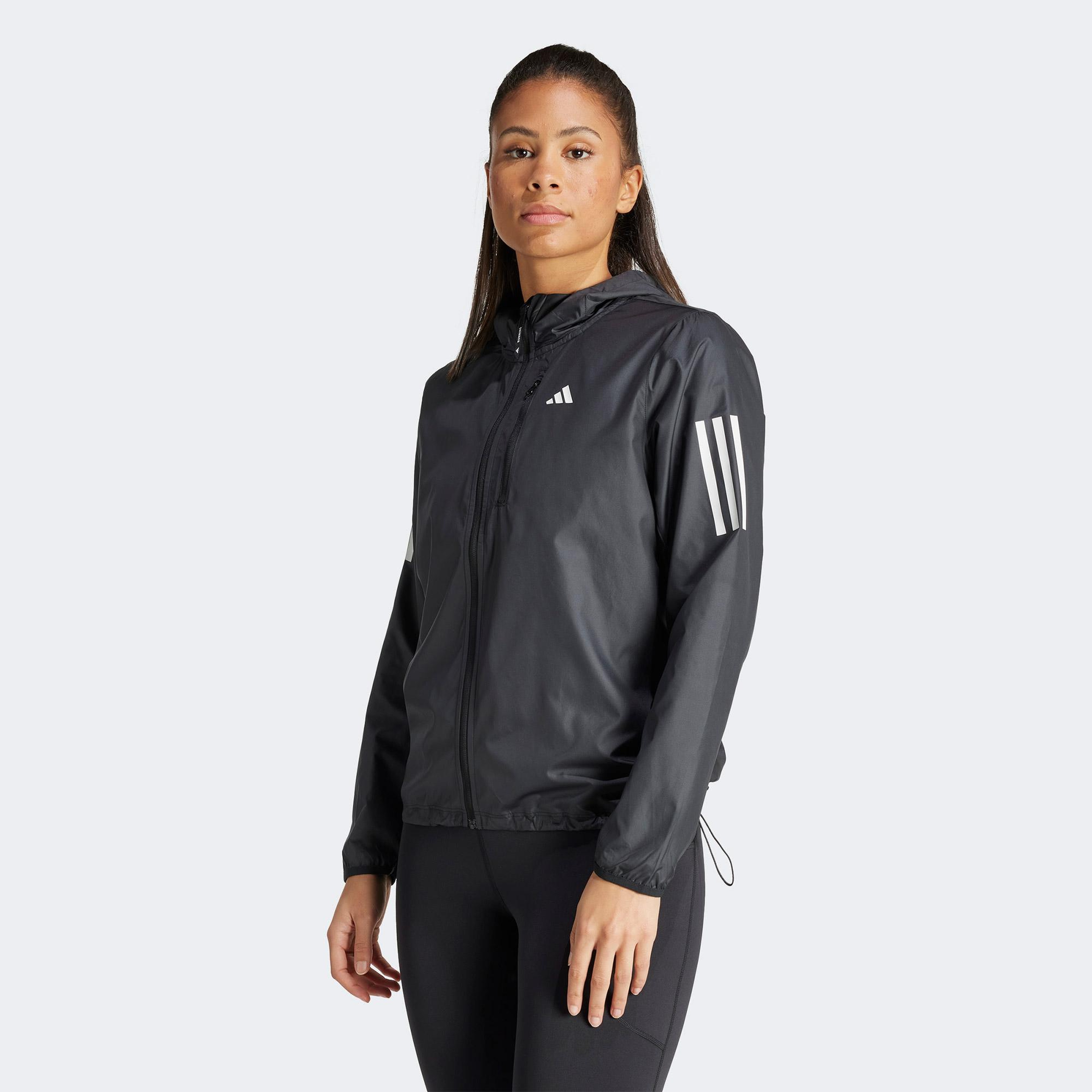 adidas Own The Run 3 Kadın Siyah Koşu Ceketi