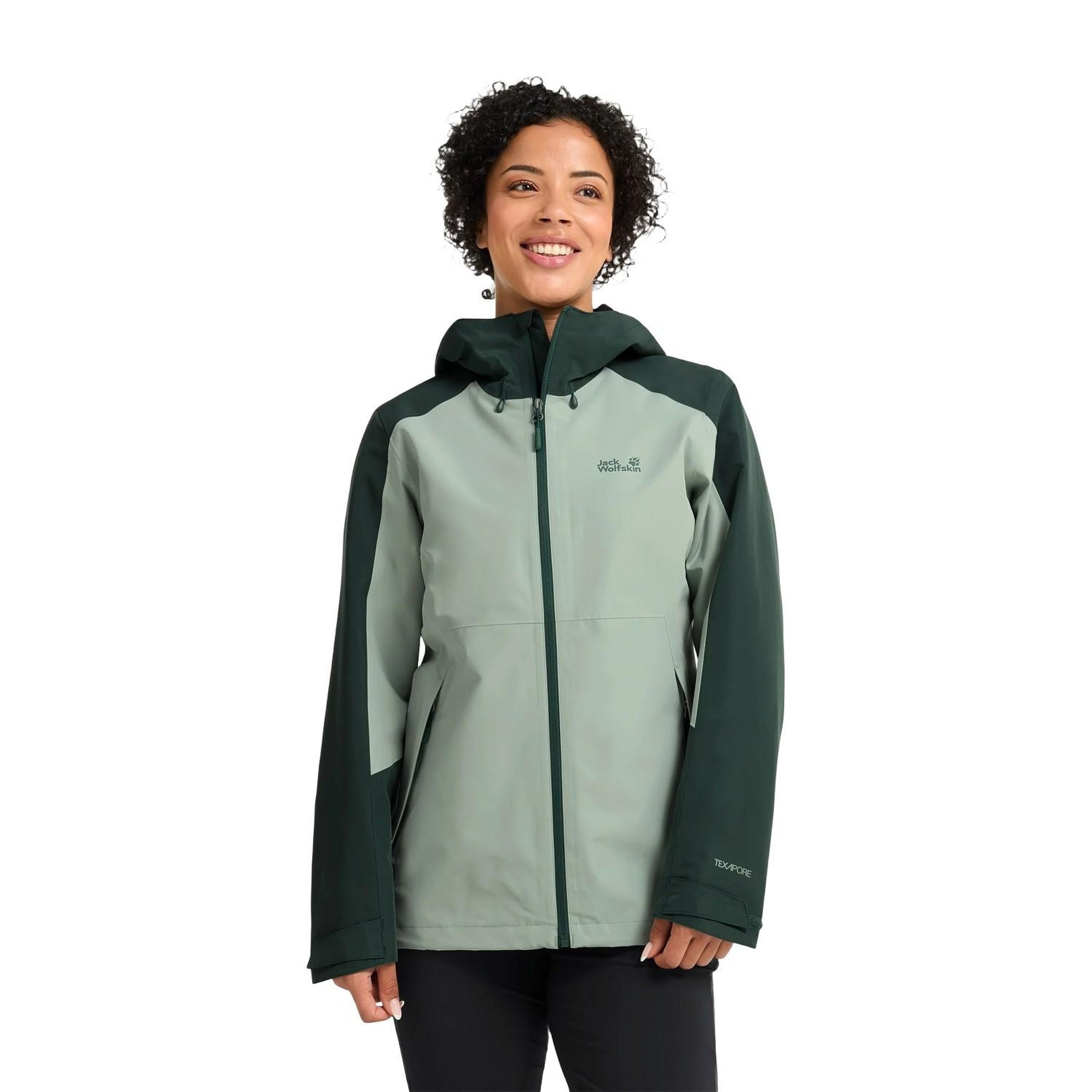 Jack Wolfskin Wildbound 2L Kadın Yeşil Outdoor Ceketi