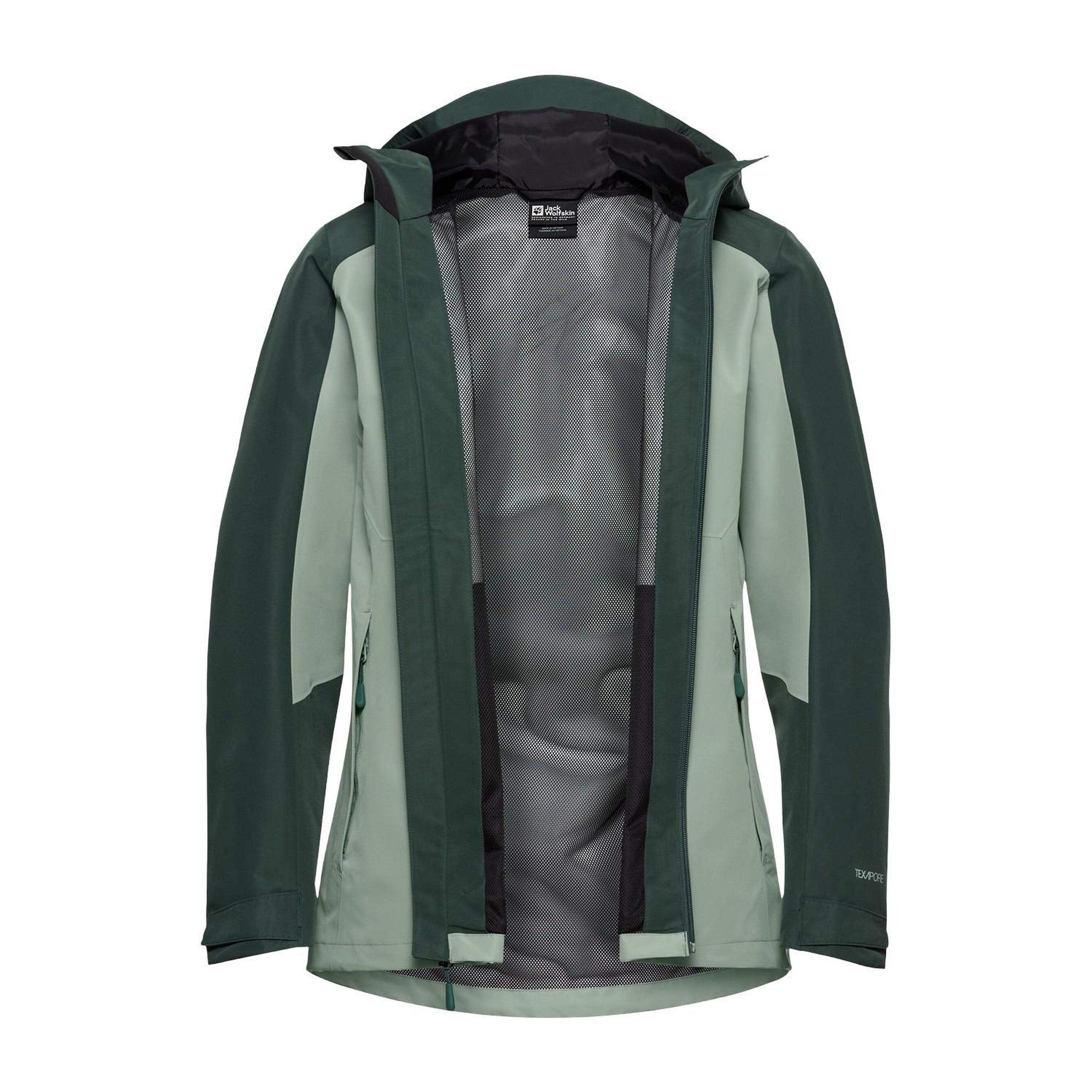 Jack Wolfskin Wildbound 2L Kadın Yeşil Outdoor Ceketi