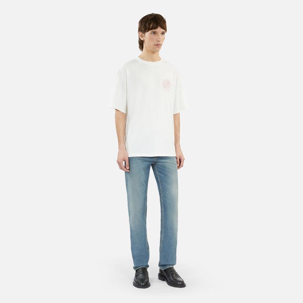 Erkek Beyaz Baskılı T-Shirt