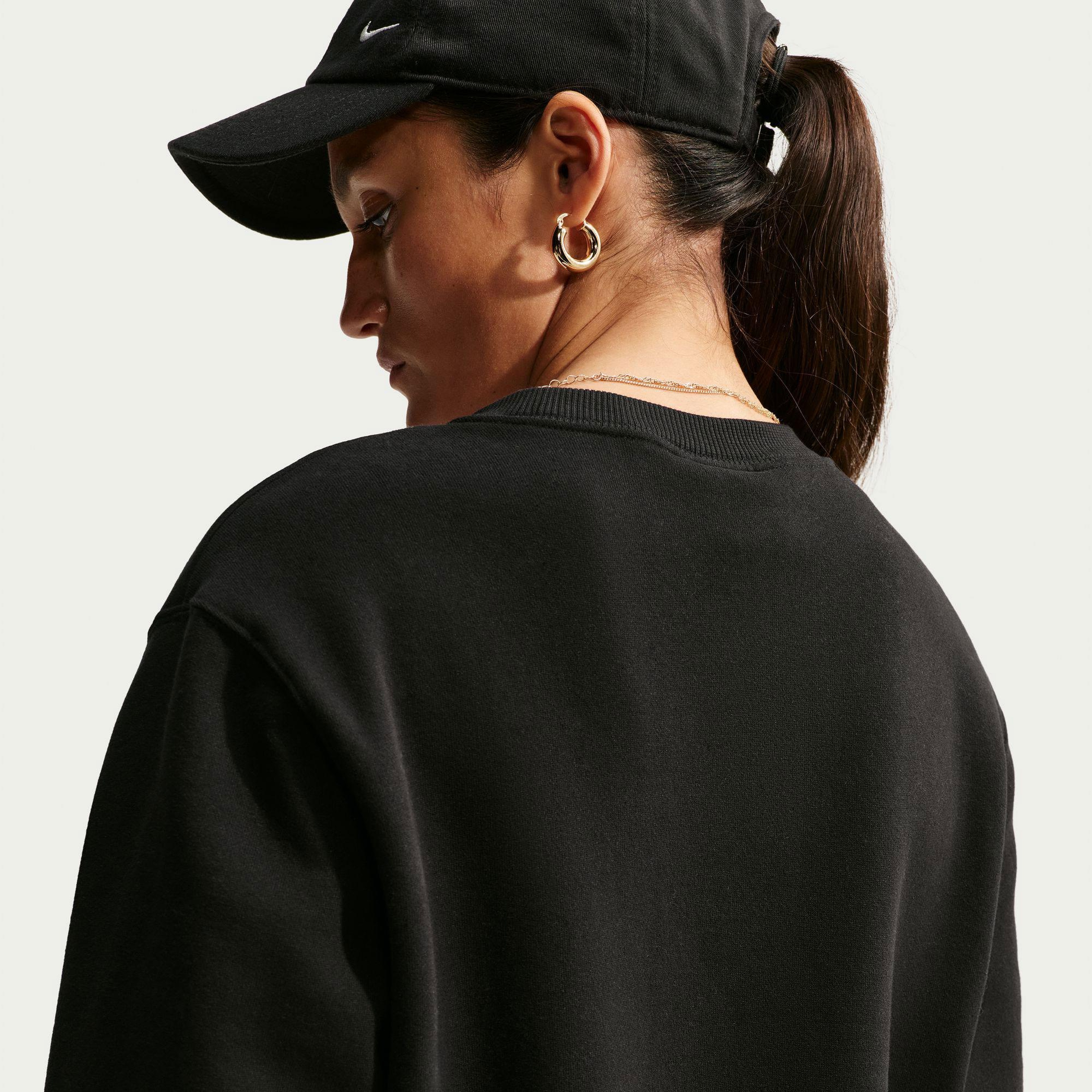 Nike Studio Fleece Kadın Siyah Sweatshirt