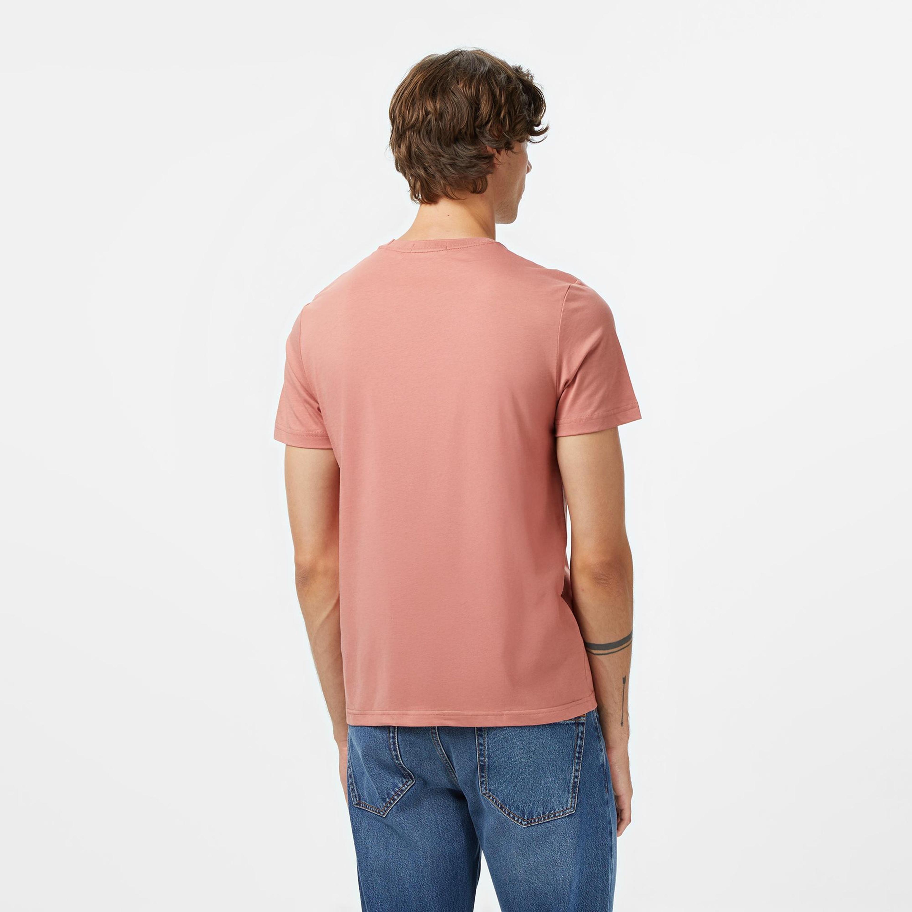 Fred Perry Crew Neck Erkek Pembe T-Shirt