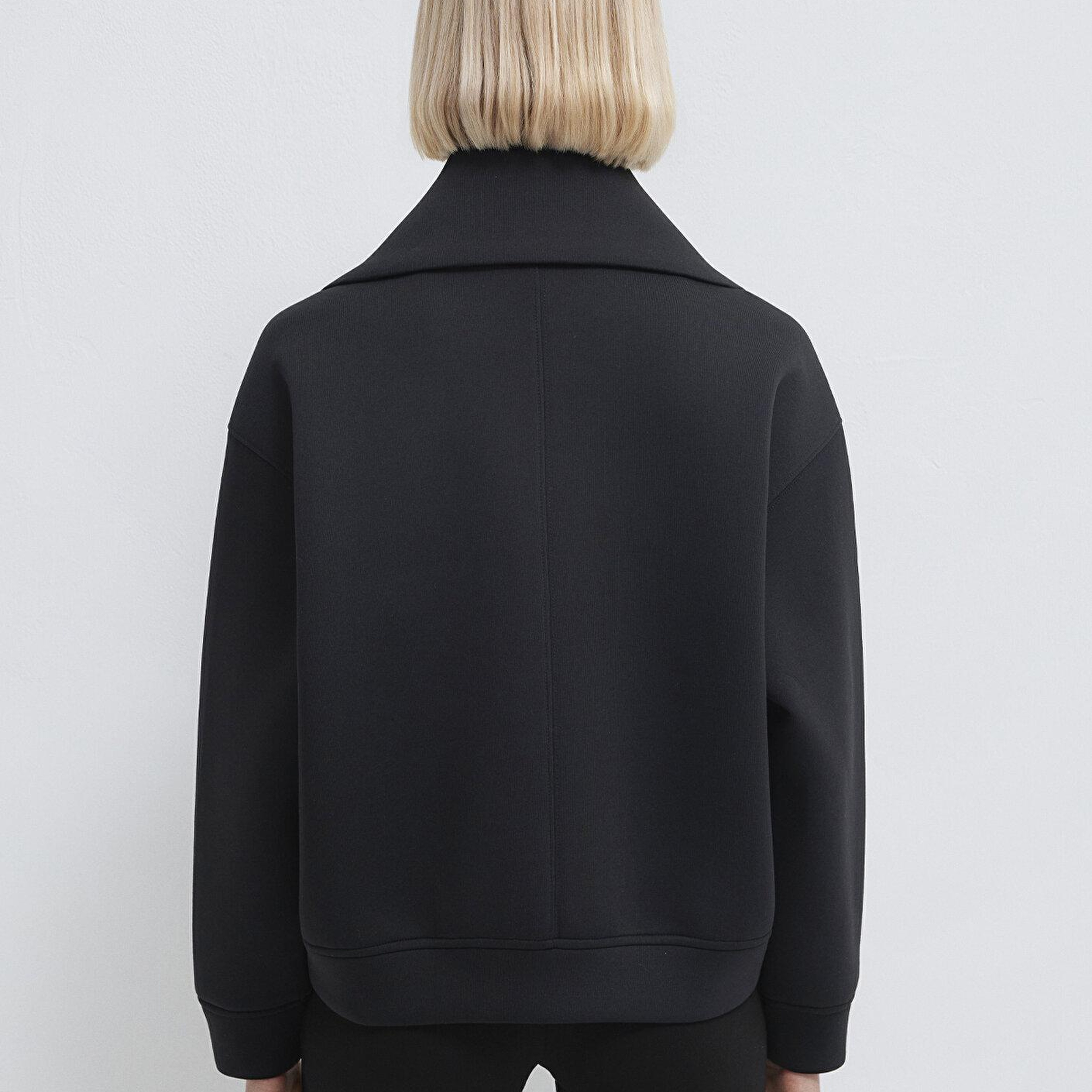 Mavi Sporty Lux Fermuarlı Siyah Sweatshirt 1S10295-900