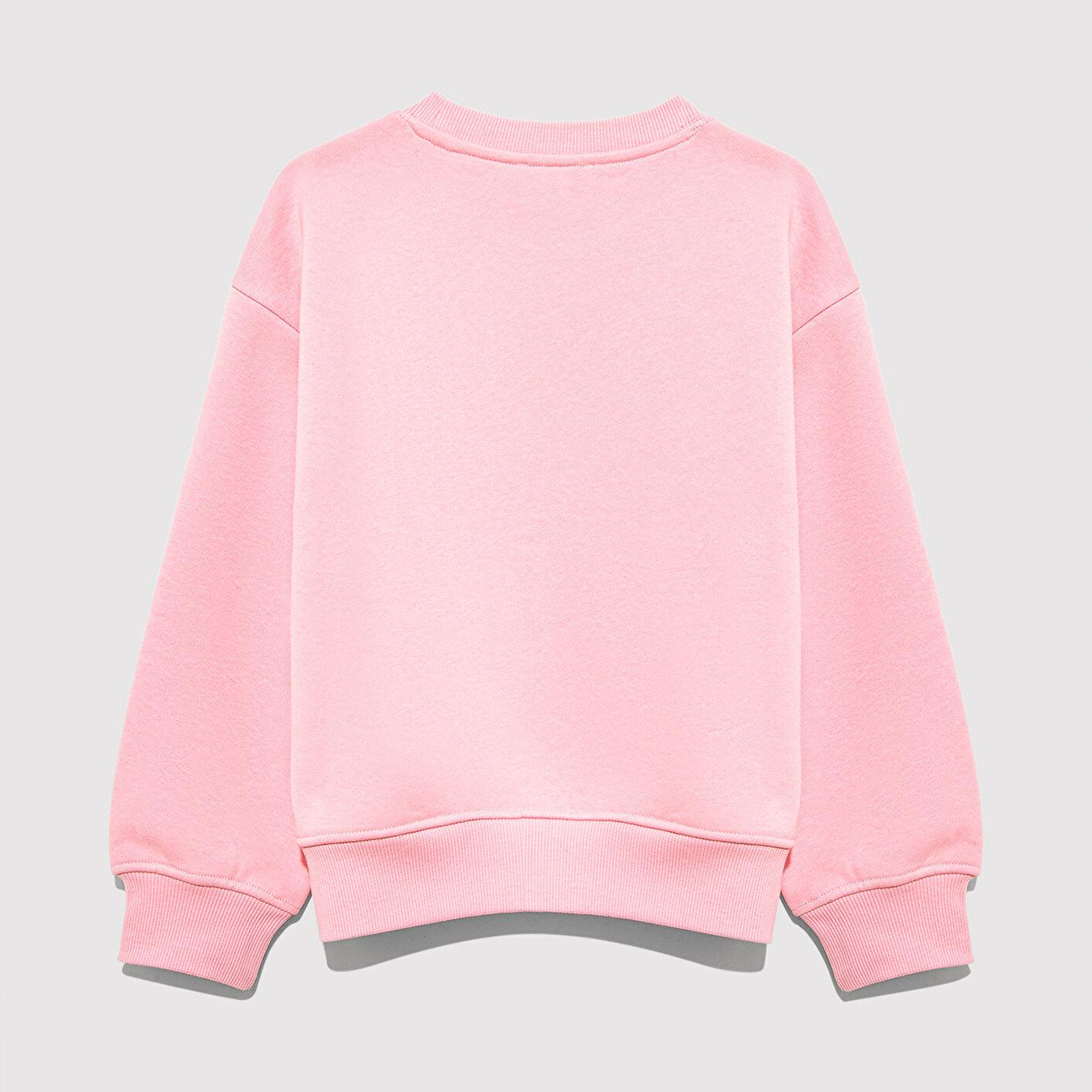Mavi Mavi Kedi Logo Baskılı Pembe Sweatshirt 7S10162-70973