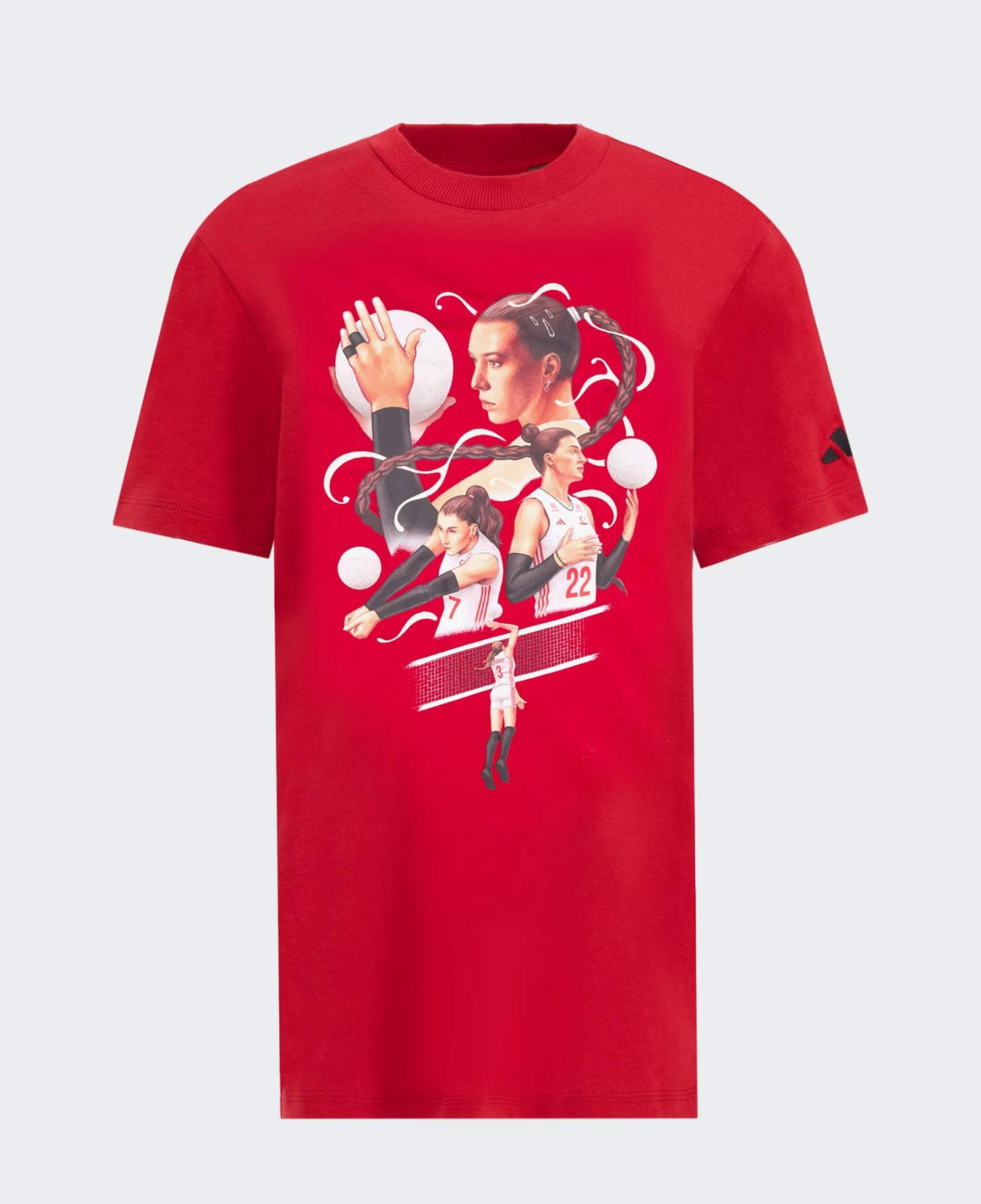 adidas Filenin Sultanları Çocuk Grafik Kırmızı T-Shirt