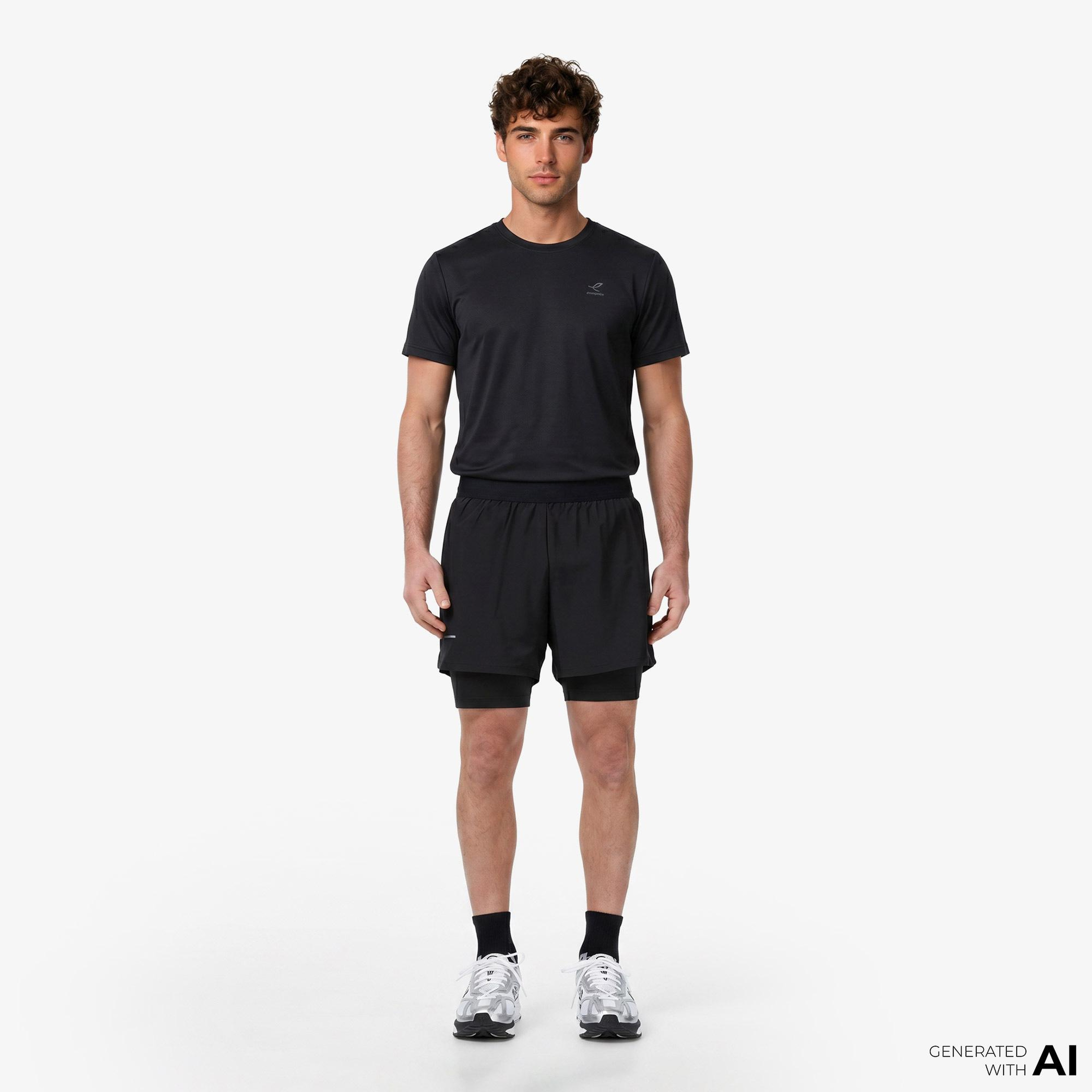 Energetics Gio Ss Erkek Siyah Antrenman T-Shirt