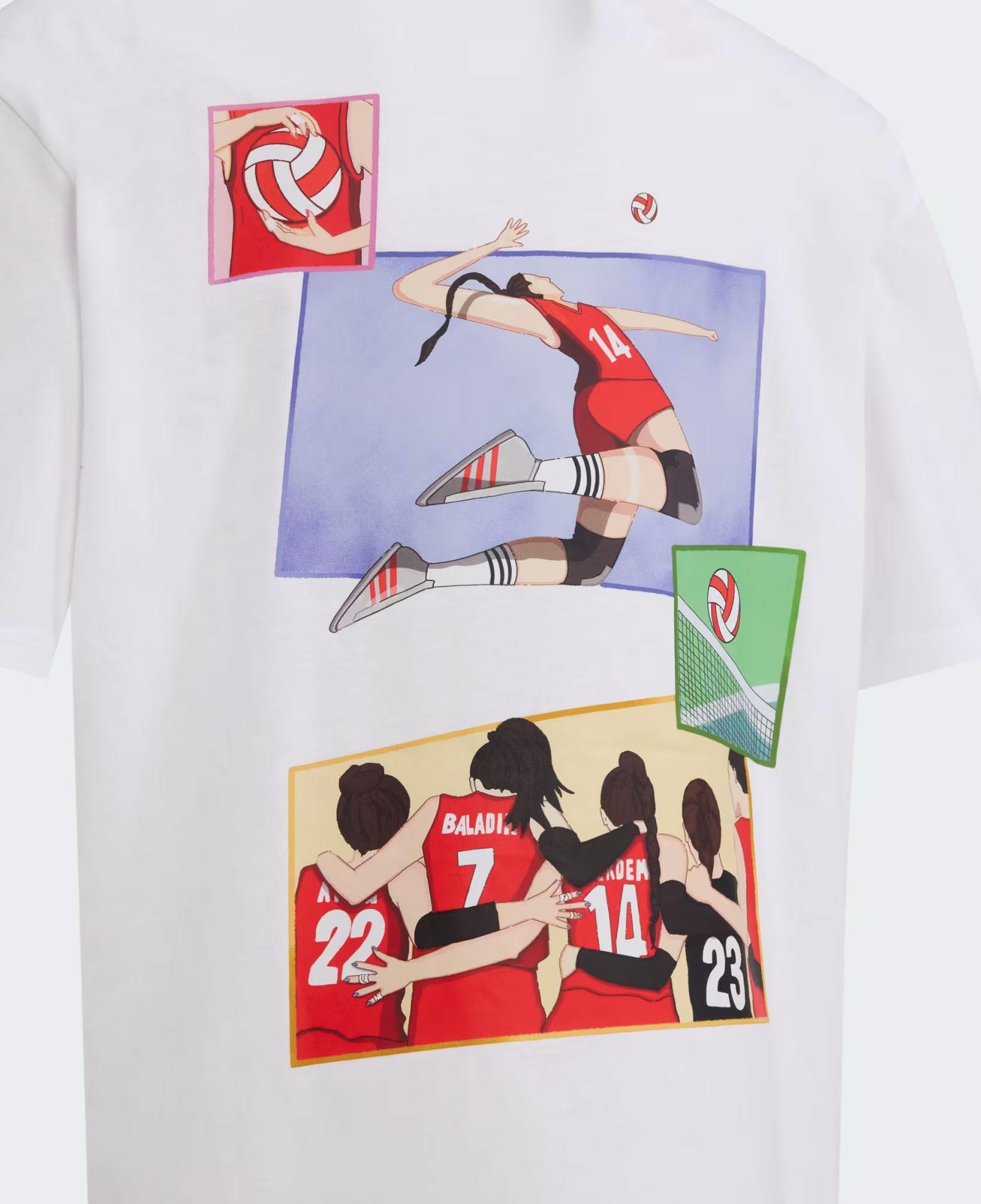 adidas Manşetlerde Yine Biz Grafik Çocuk Beyaz T-Shirt