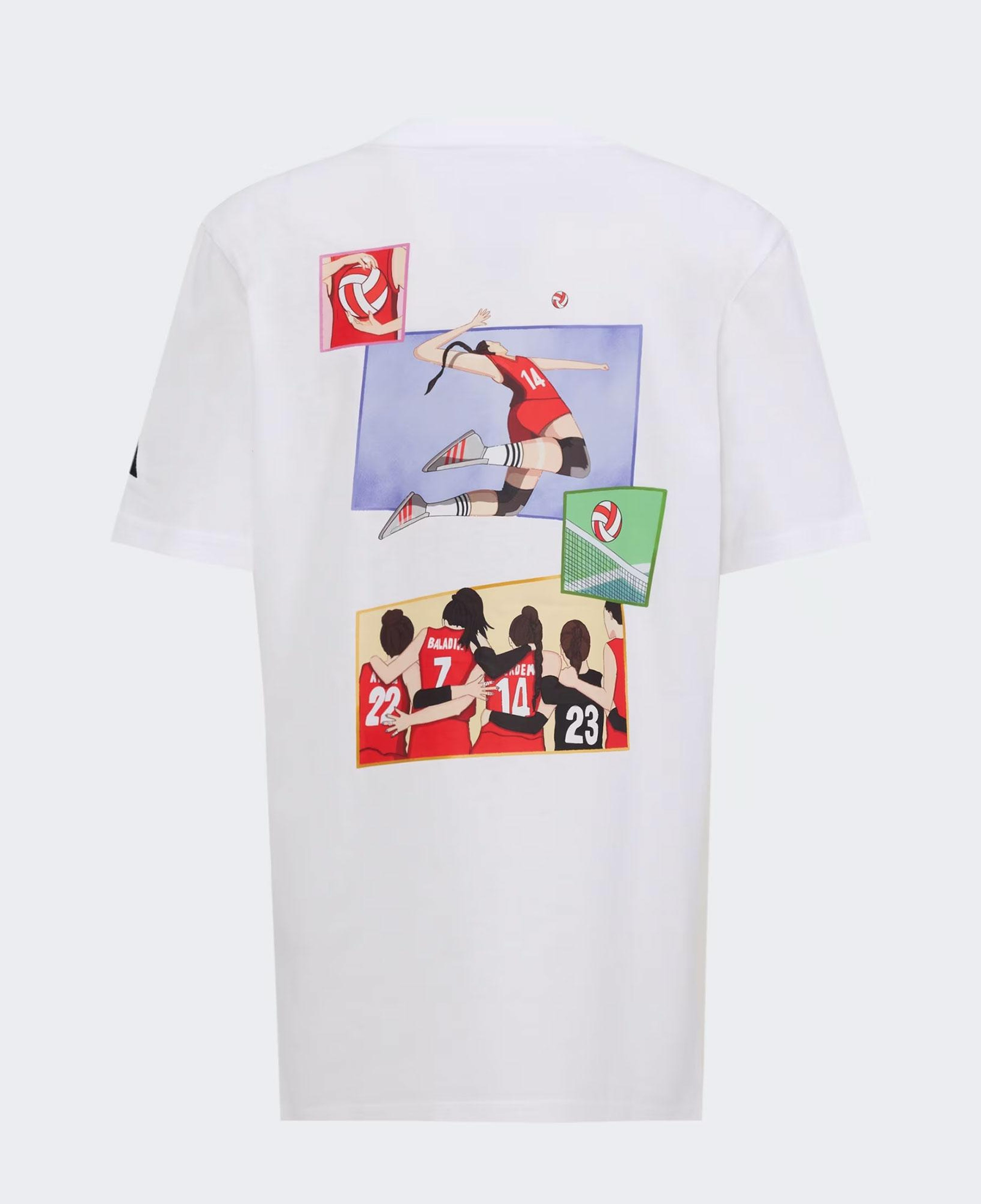 adidas Manşetlerde Yine Biz Grafik Çocuk Beyaz T-Shirt