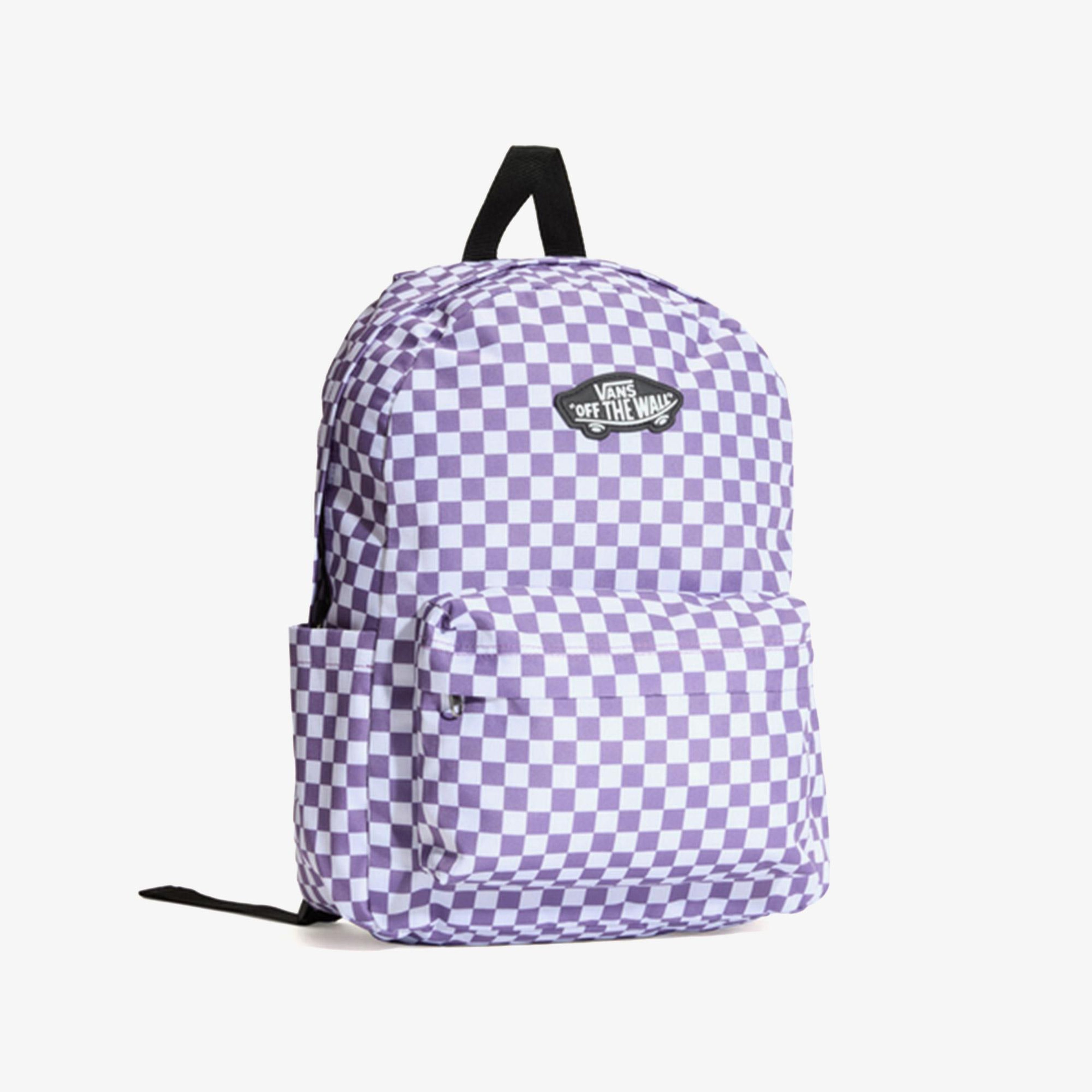 Vans Old Skool Grom Check Çocuk Mor Sırt Çantası