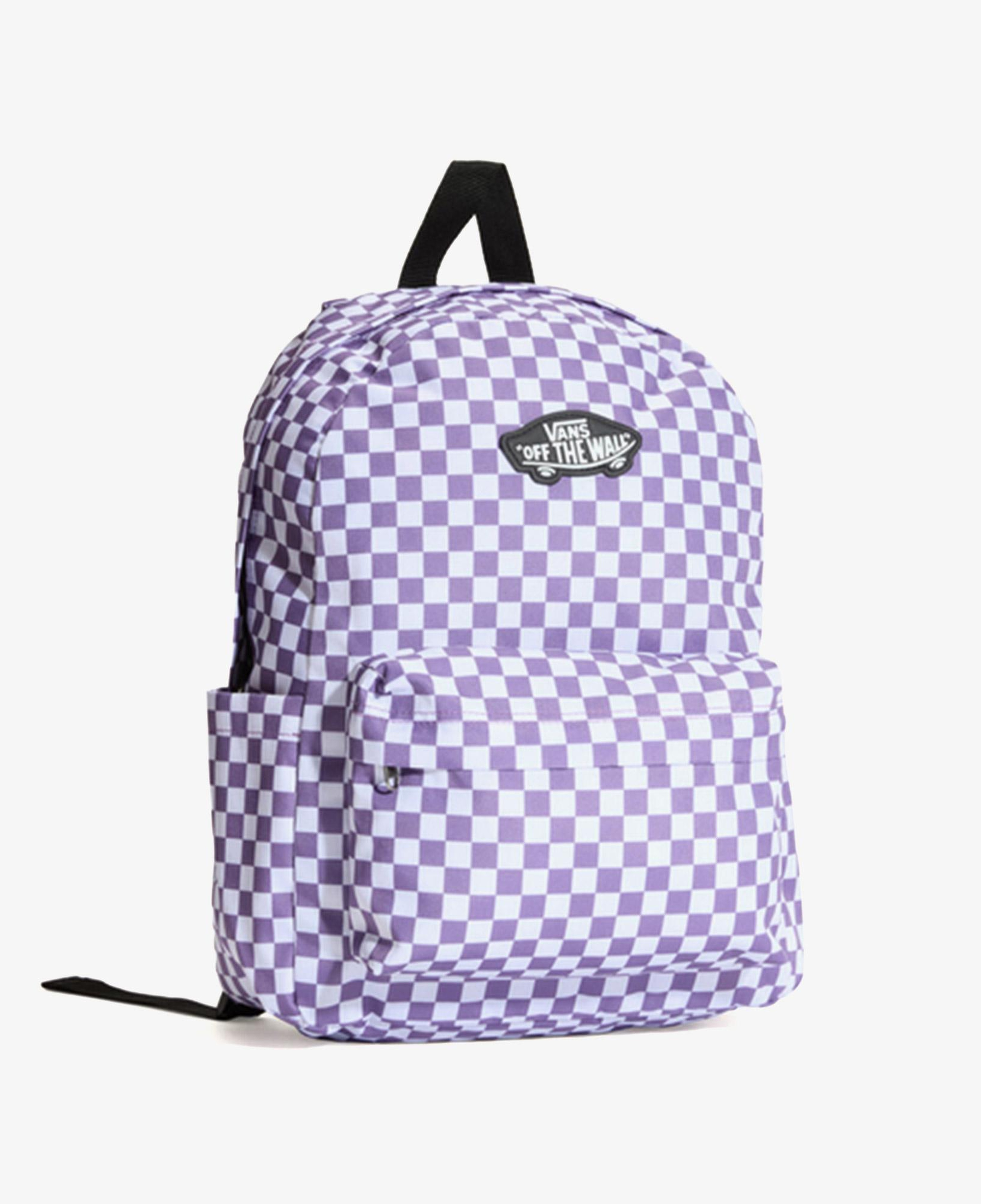 Vans Old Skool Grom Check Çocuk Mor Sırt Çantası