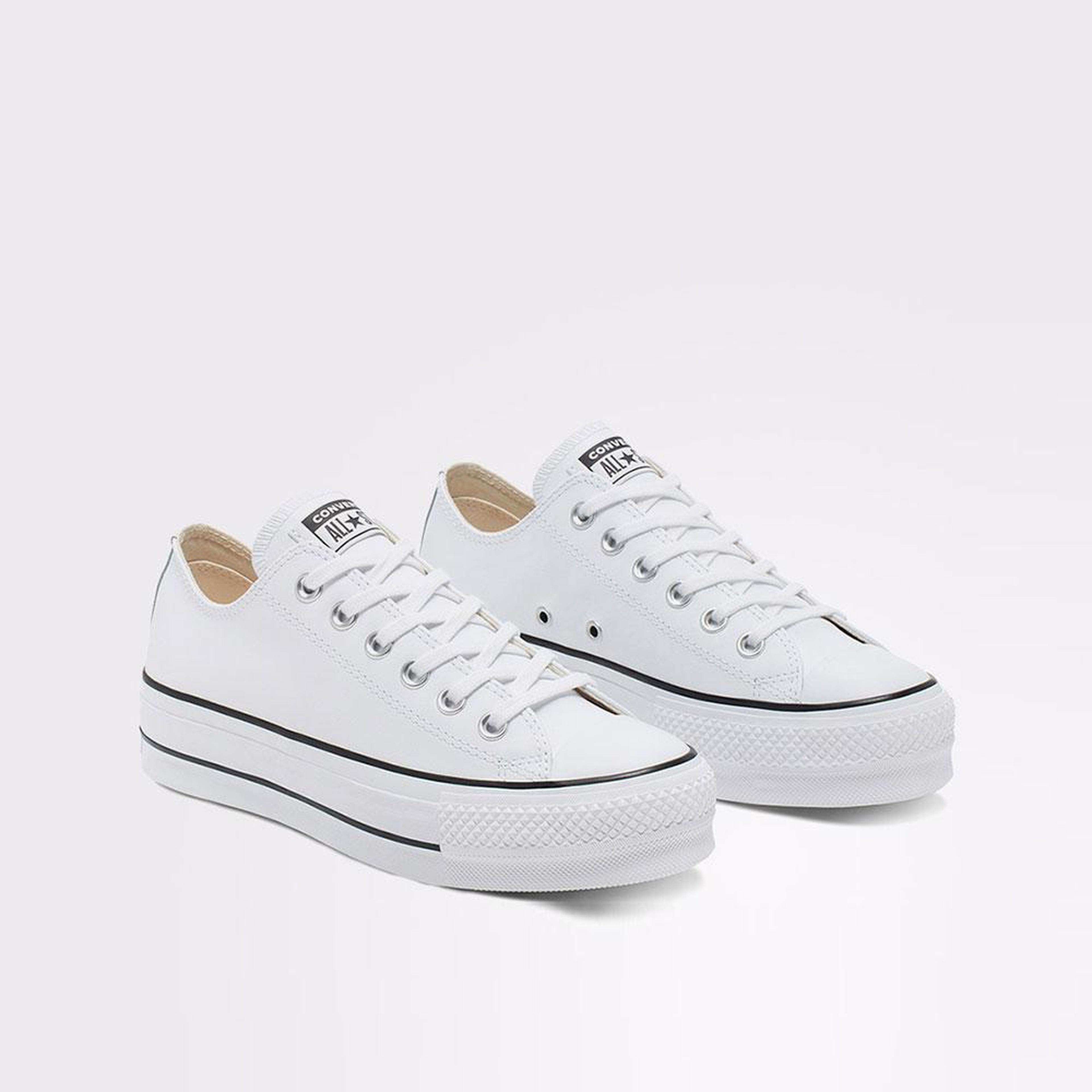 Converse Chuck Taylor All Star Lift Kadın Beyaz Deri Sneaker