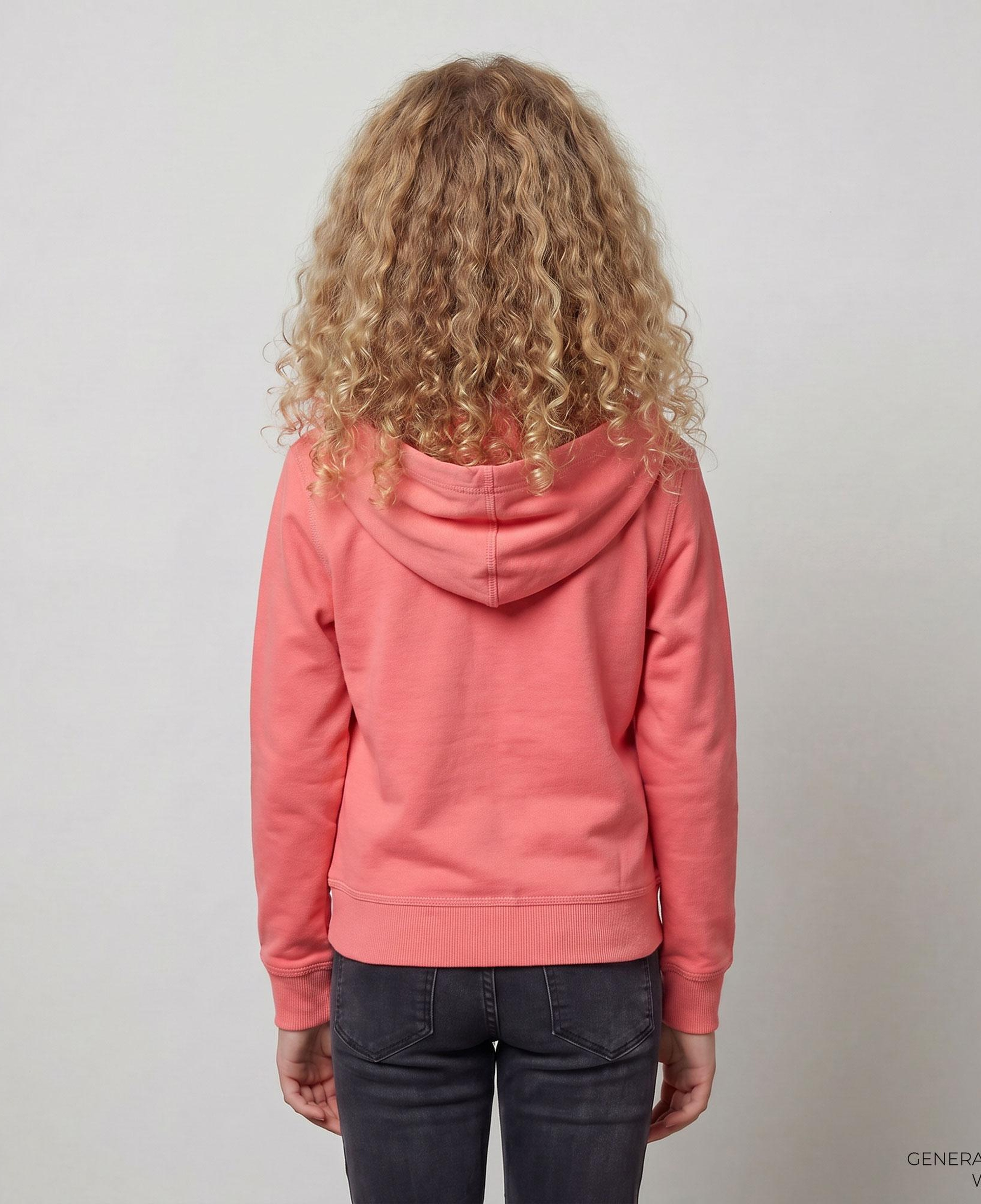Burberry Check Trim Cotton Zip Çocuk Pembe Hoodie